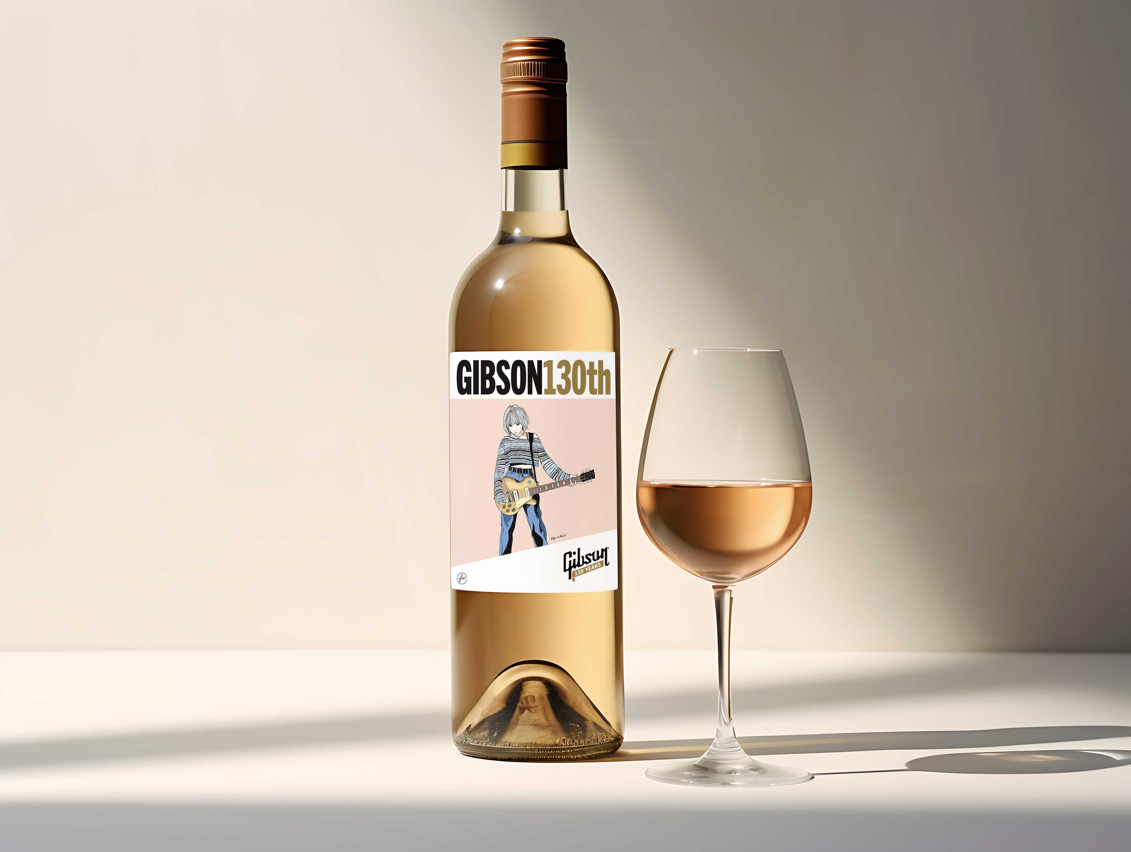 江口寿史 / ギブソン・GIBSON 130th A2サイズポスターフレーム付き 江口寿史 が描く、ギブソン130周年記念アートワーク限定グッズ