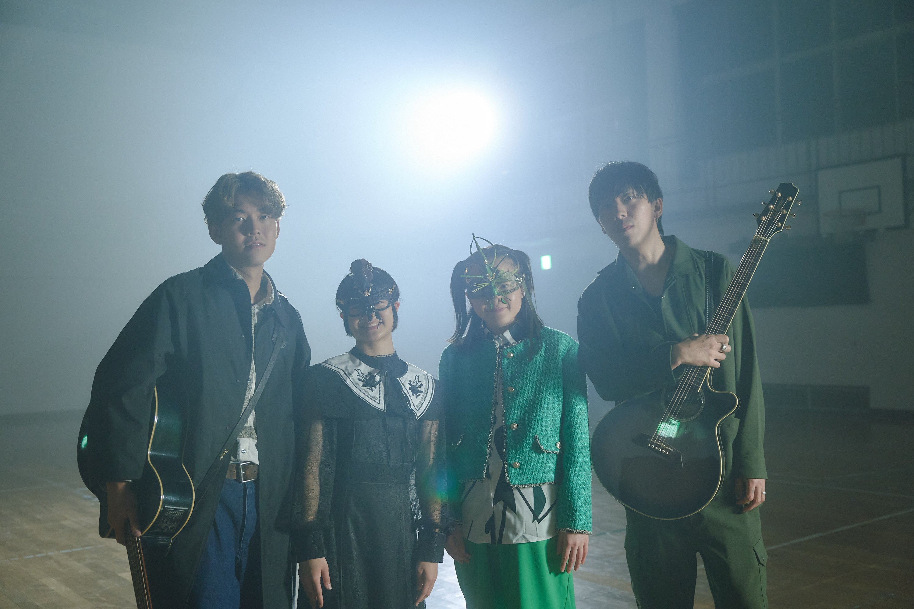 （写真左から／Tomojiro、kokoro、Airi、Kimitaro）