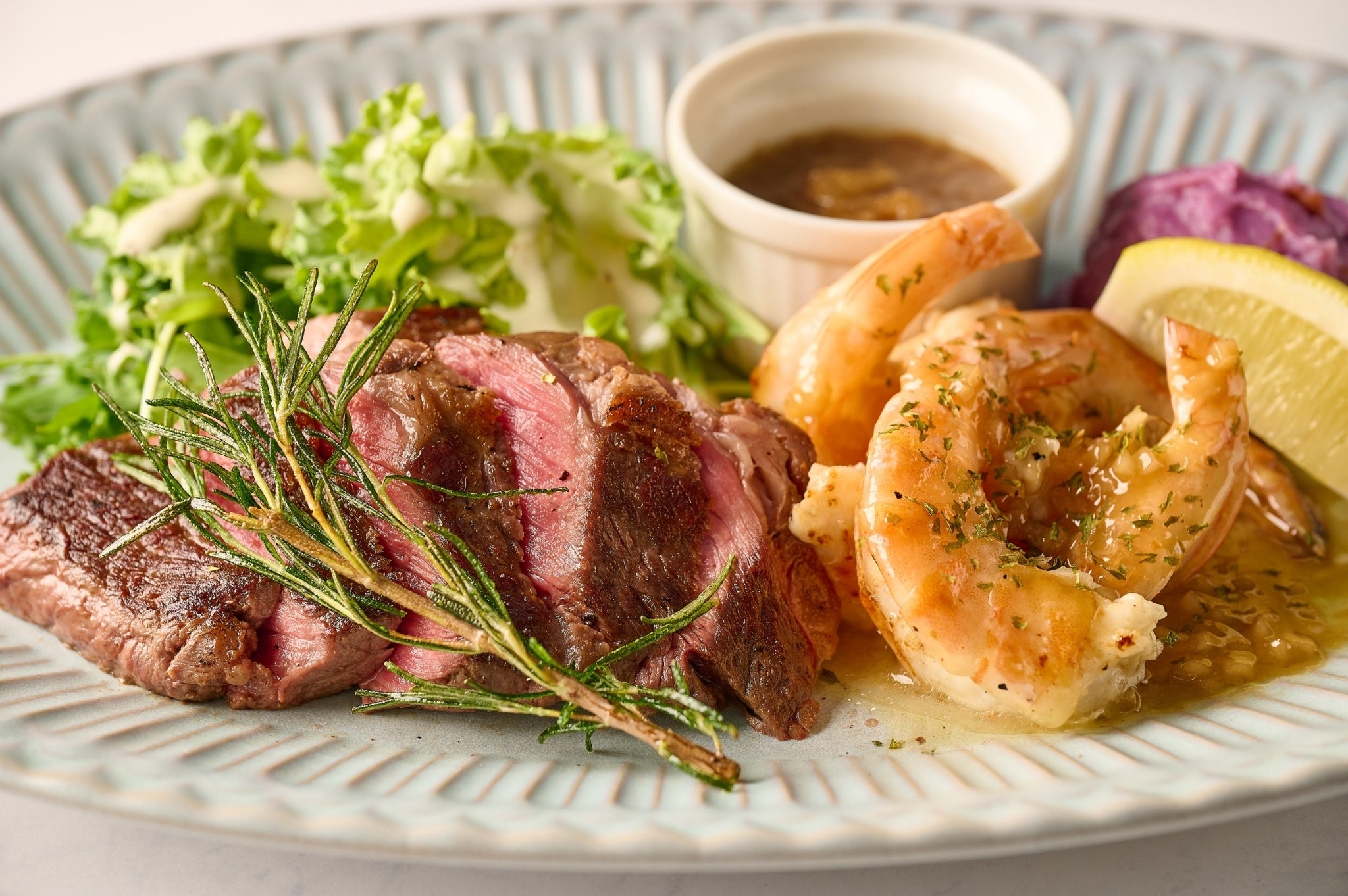 ハワイアンステーキ＆ガーリックシュリンプ