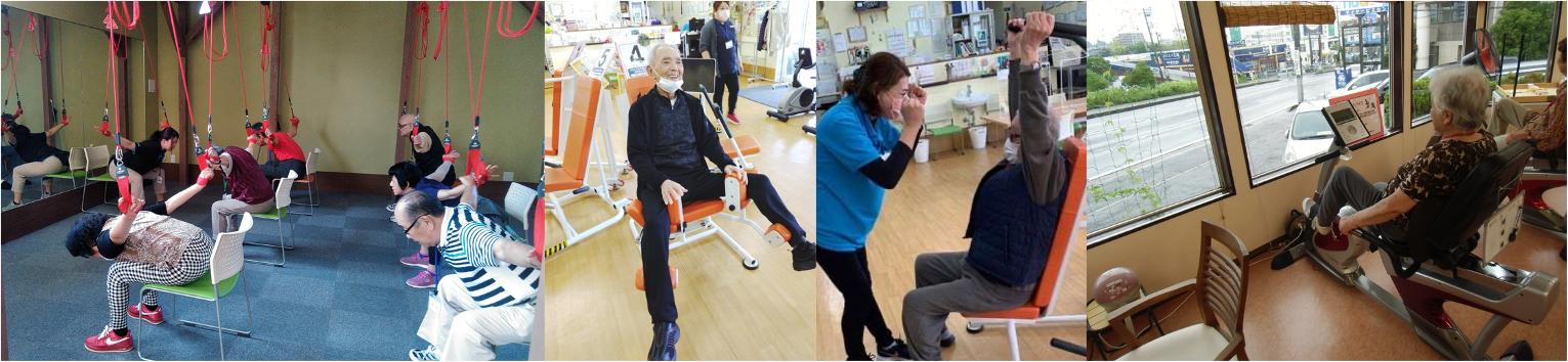 マシンを使ったリハビリ