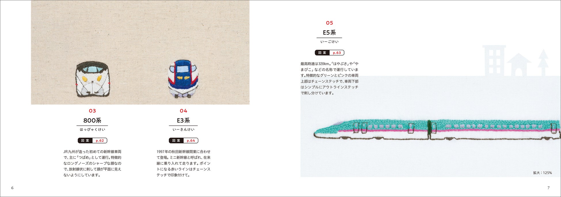 6ステッチだけでつくれる 子どもたちが大好きな新幹線 特急を忠実に表現した刺しゅう図案集 株式会社誠文堂新光社のプレスリリース 6ステッチだけでつくれる 子どもたちが大好きな新幹線 特急を忠実に表現した刺しゅう図案集 株式会社誠文堂新光社のプレスリリース