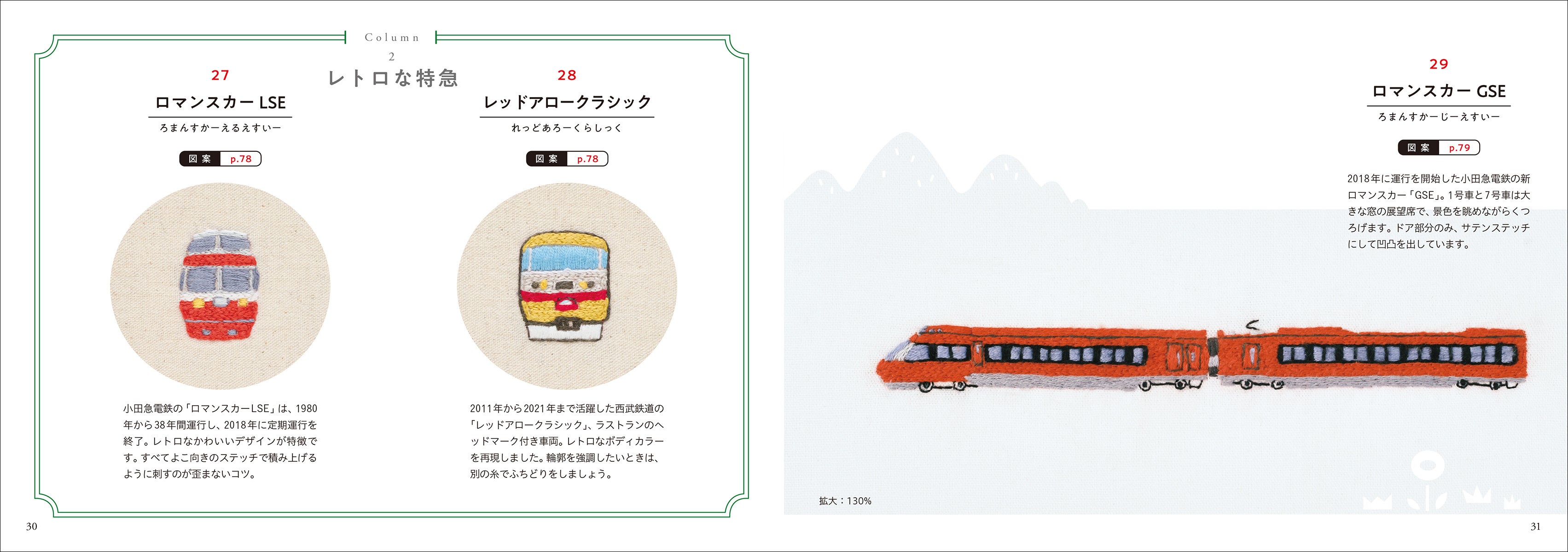 ☆6ステッチだけでつくれる☆ 子どもたちが大好きな新幹線、特急