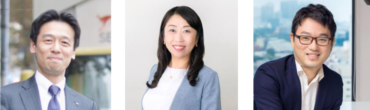 全力応援メンターを務める左から河合秀治氏、清明祐子氏、和田誠一郎氏