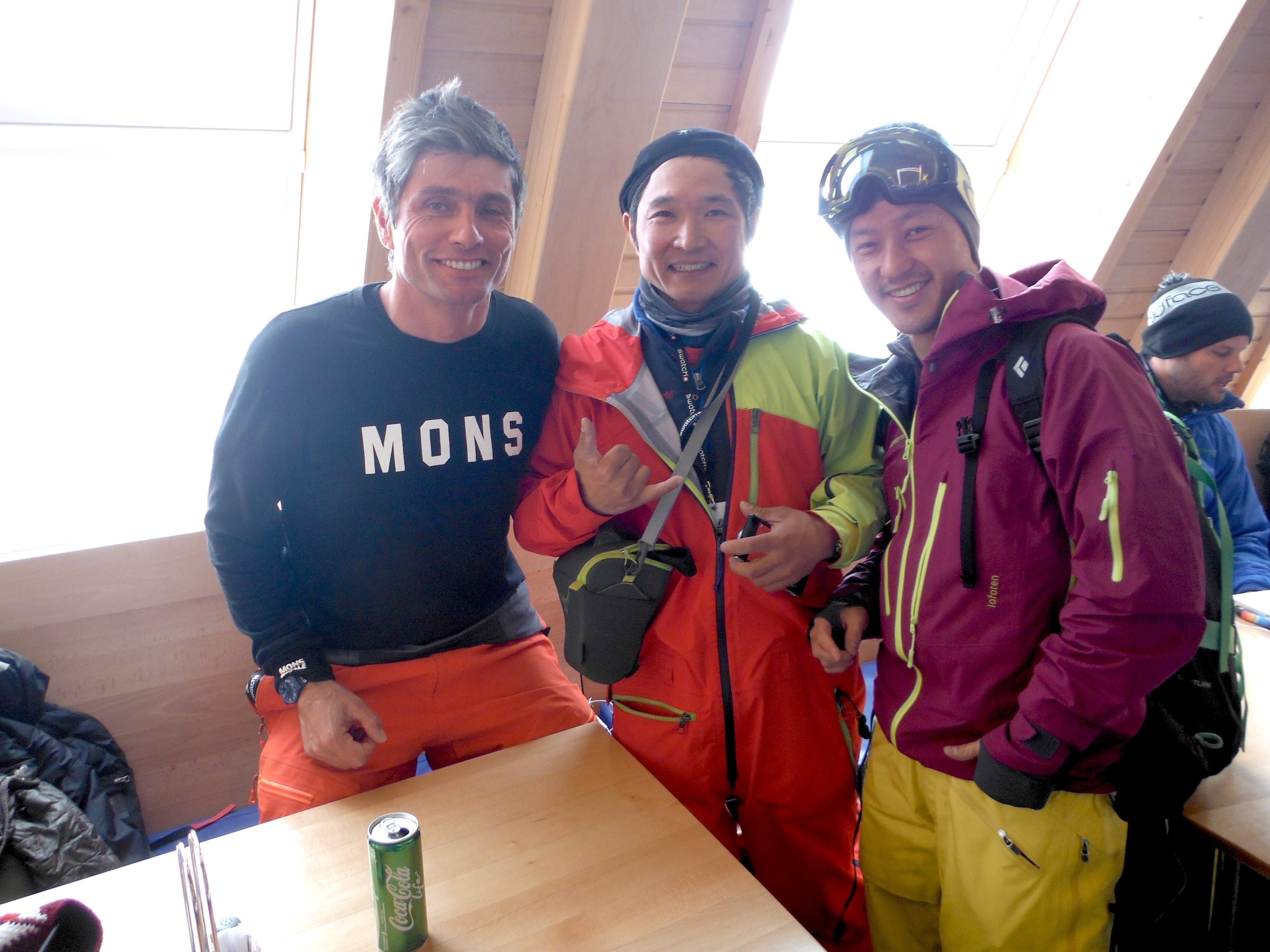 2015年の3月に、FWT創業者で会長のNicolas Hale-Woods（左）と後藤さん（右）