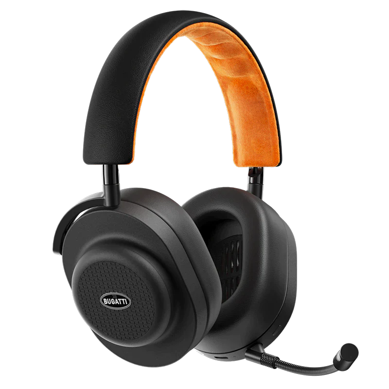 ブガッティ ワイヤレスゲーミングヘッドホン（ノクターン・ジェットオレンジ）