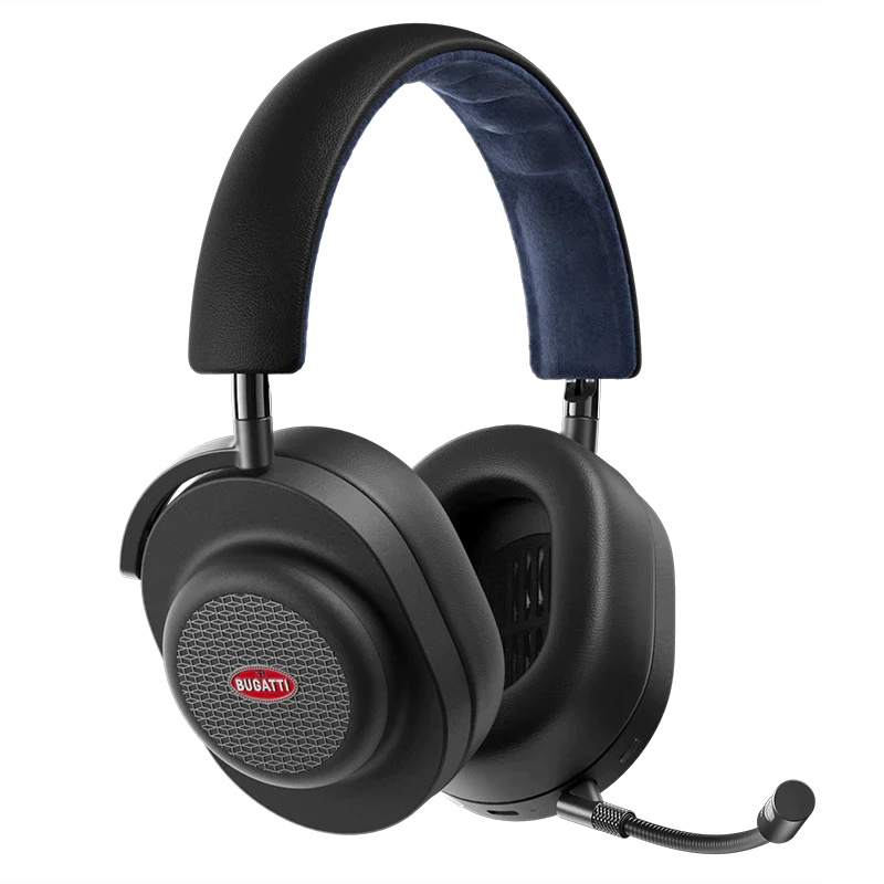 ブガッティ ワイヤレスゲーミングヘッドホン、ノクターン　グレイブルー