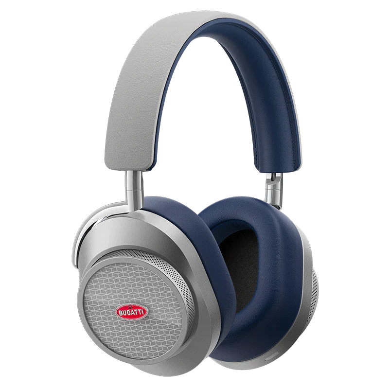 ブガッティ アクティブノイズキャンセリングワイヤレスヘッドホン、ブラン　ディープブルー