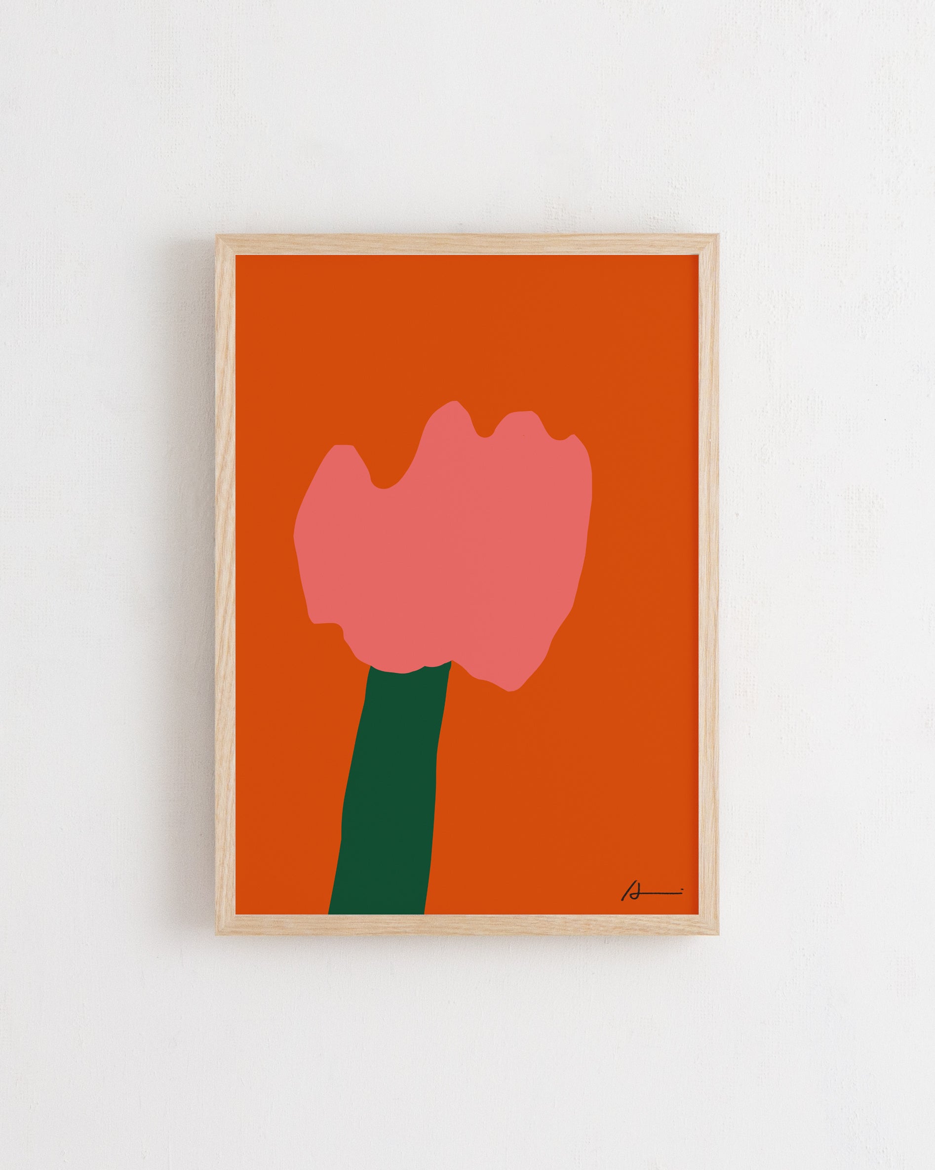 「A Little Flower 」アルシュ紙、ジークレープリント／縦43.6×横31.3×厚み2.2cm＊額装込