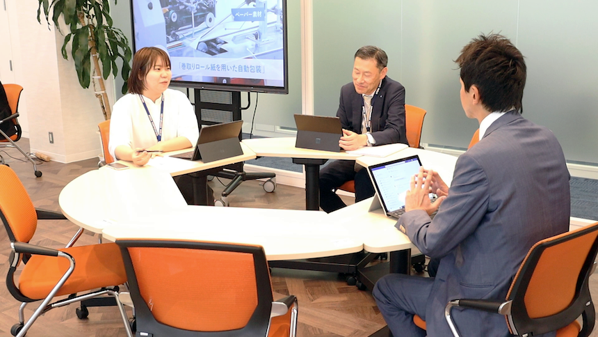 開けた空間にし、コミュニケーションを取りやすく