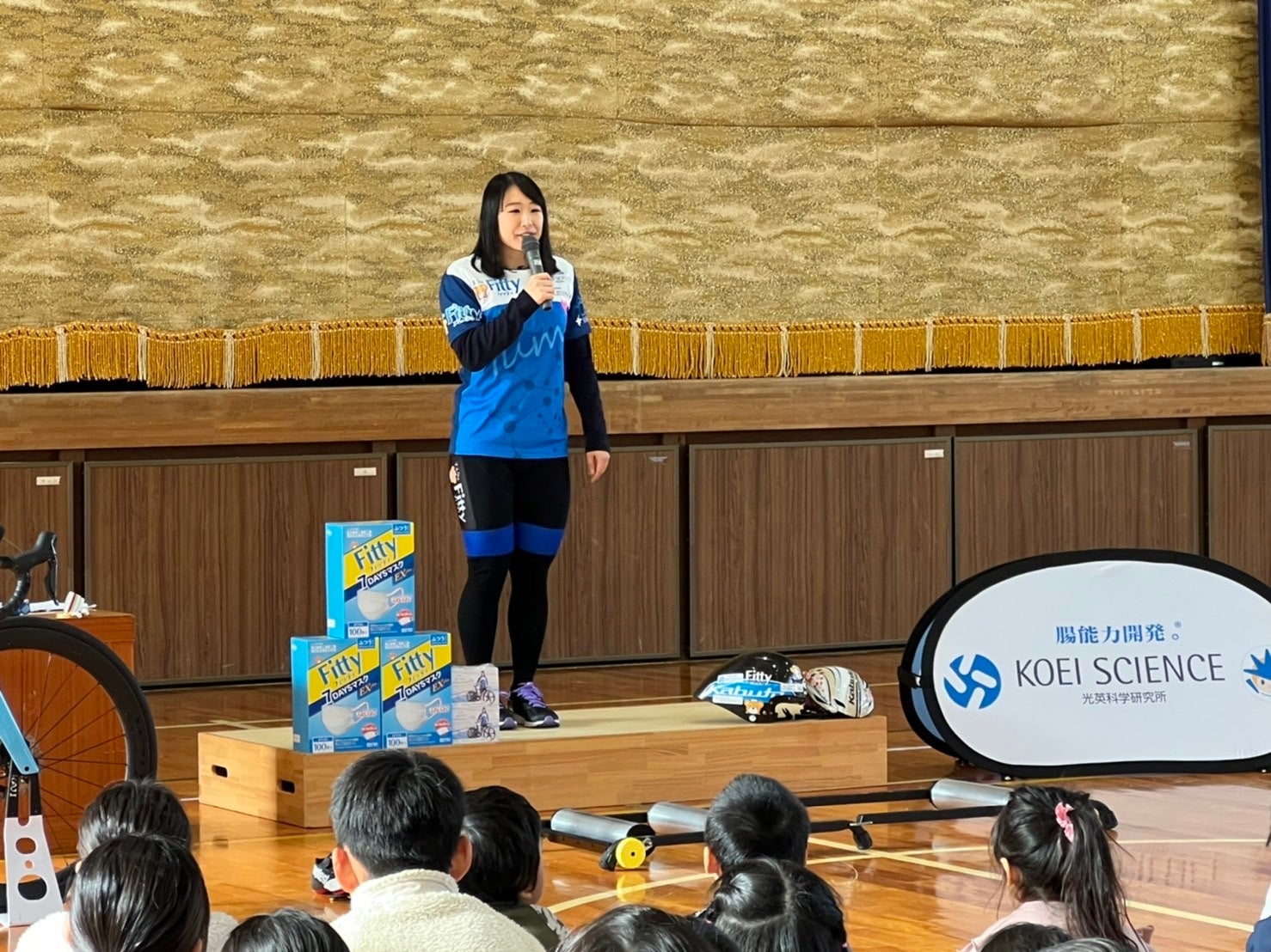 東京オリンピック 自転車競技 銀メダリスト/梶原悠未が伊豆の国市の子供達に夢を伝える 東京オリンピック 自転車競技 銀メダリスト/梶原悠未が伊豆の国市の子供達に夢を伝える