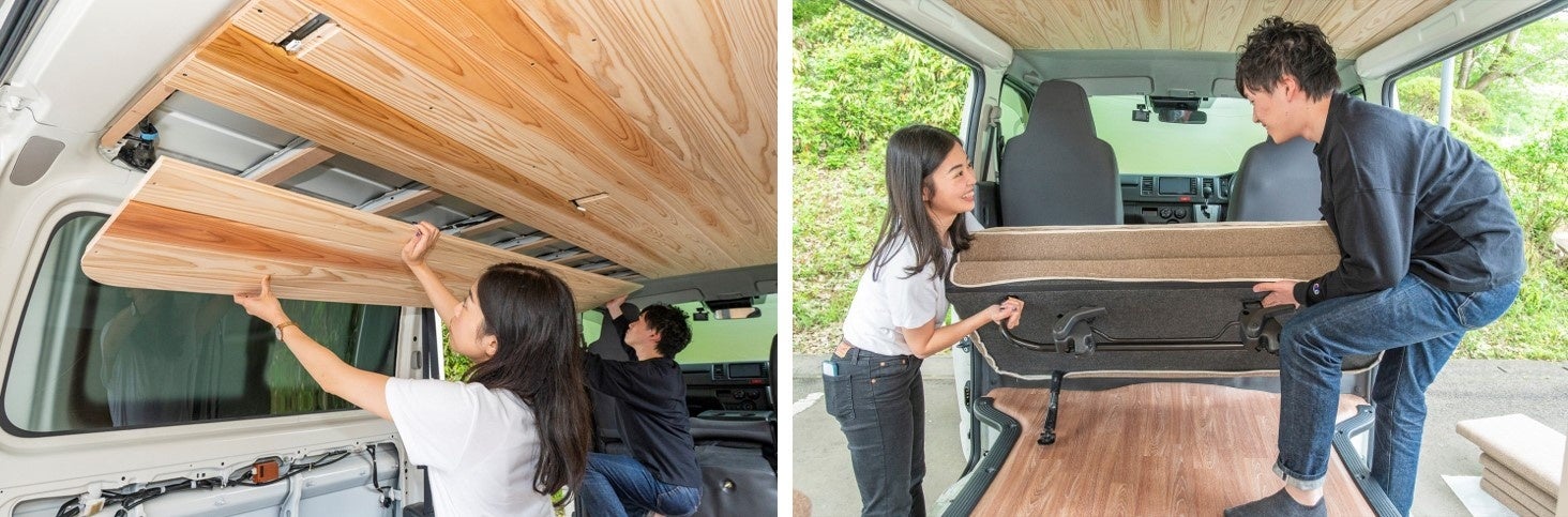自分だけのキャンピングカーを作れるDIYサービス「ditto」