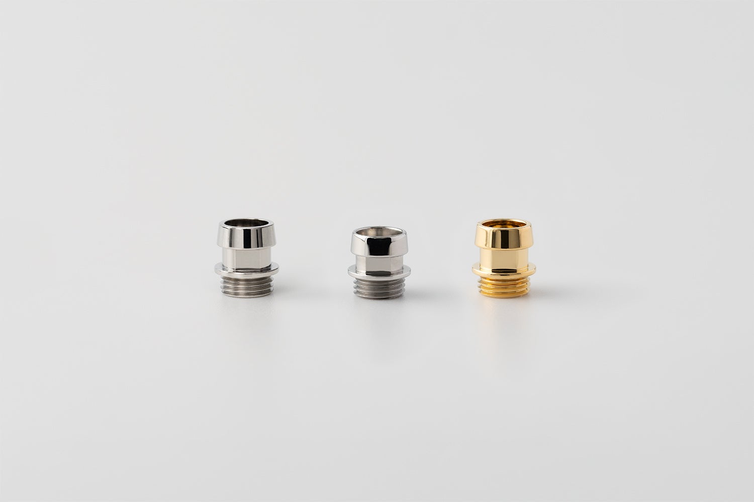 (左から)MAKE Nozzle TYPE E 、MAKE Nozzle TWS、MAKE Nozzle Brass