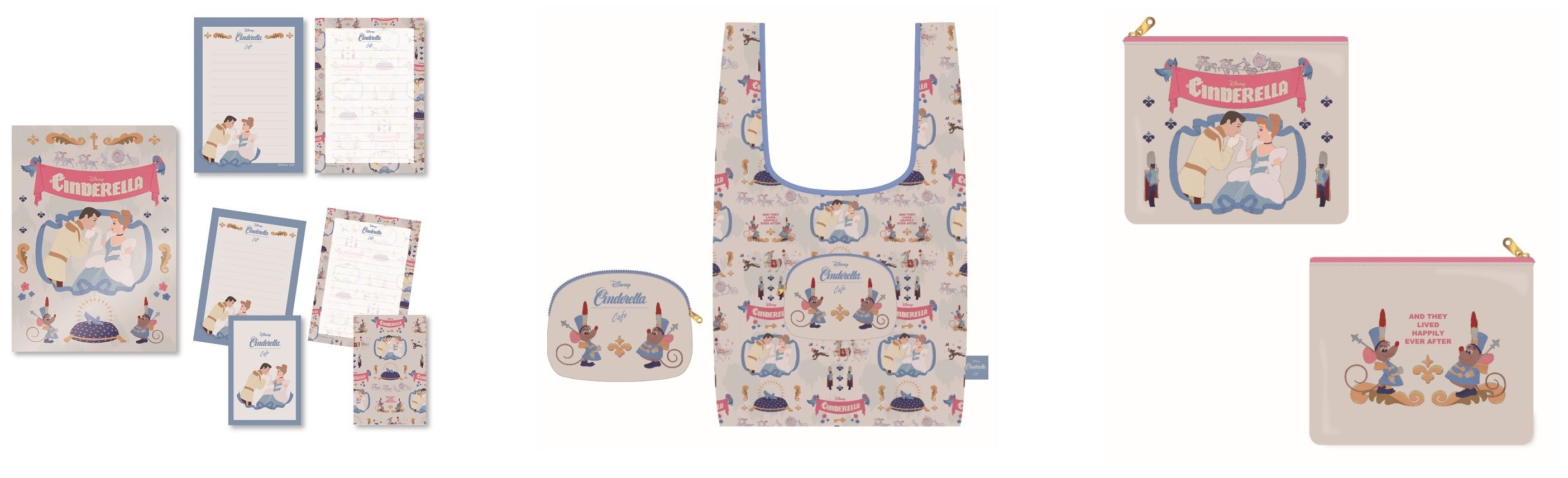 ケース付きレターセット、エコバッグ、ポーチ