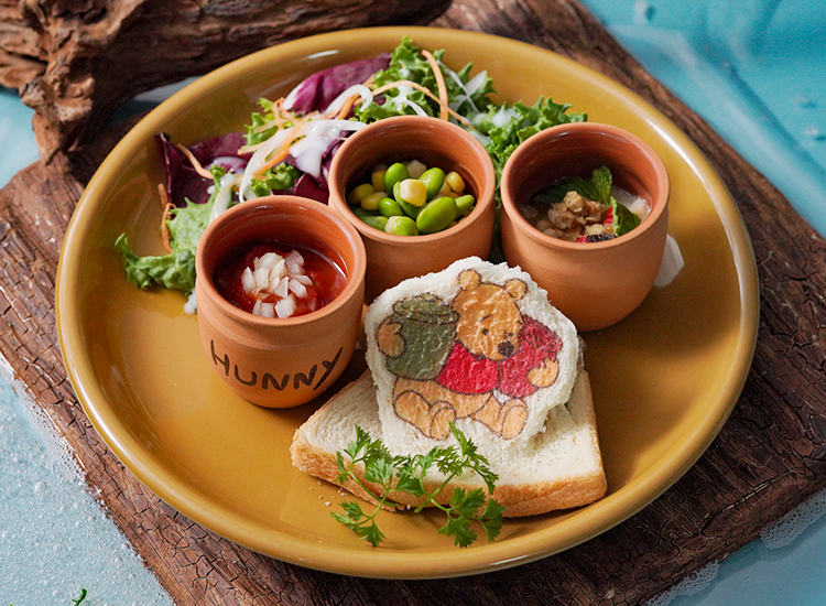 ＜プーさん＞ハニーポットのデリプレート