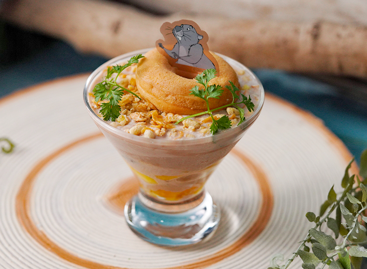 ＜ゴーファー＞ココア風味のフルーツヨーグルト