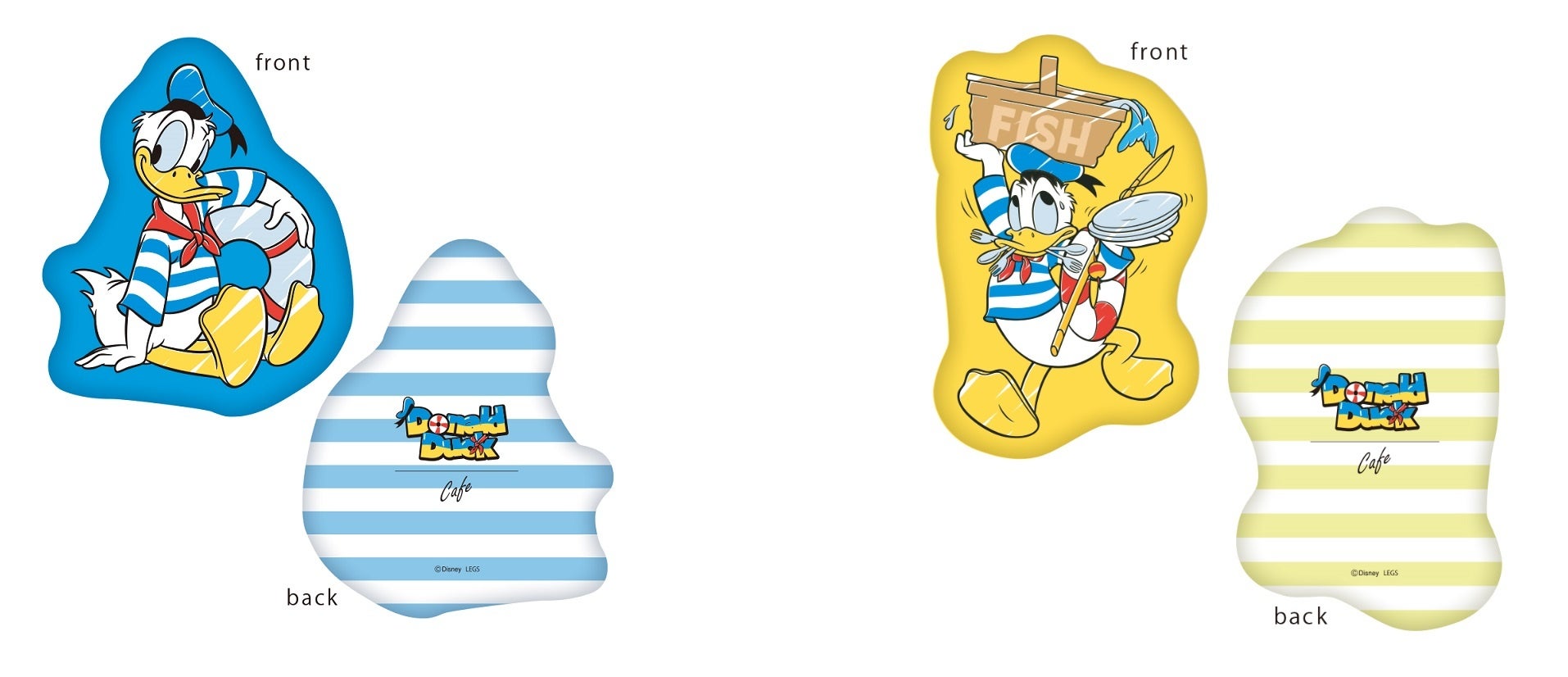 ダイカットクッション＜ライトブルー＞、ダイカットクッション＜ライトブルー＞