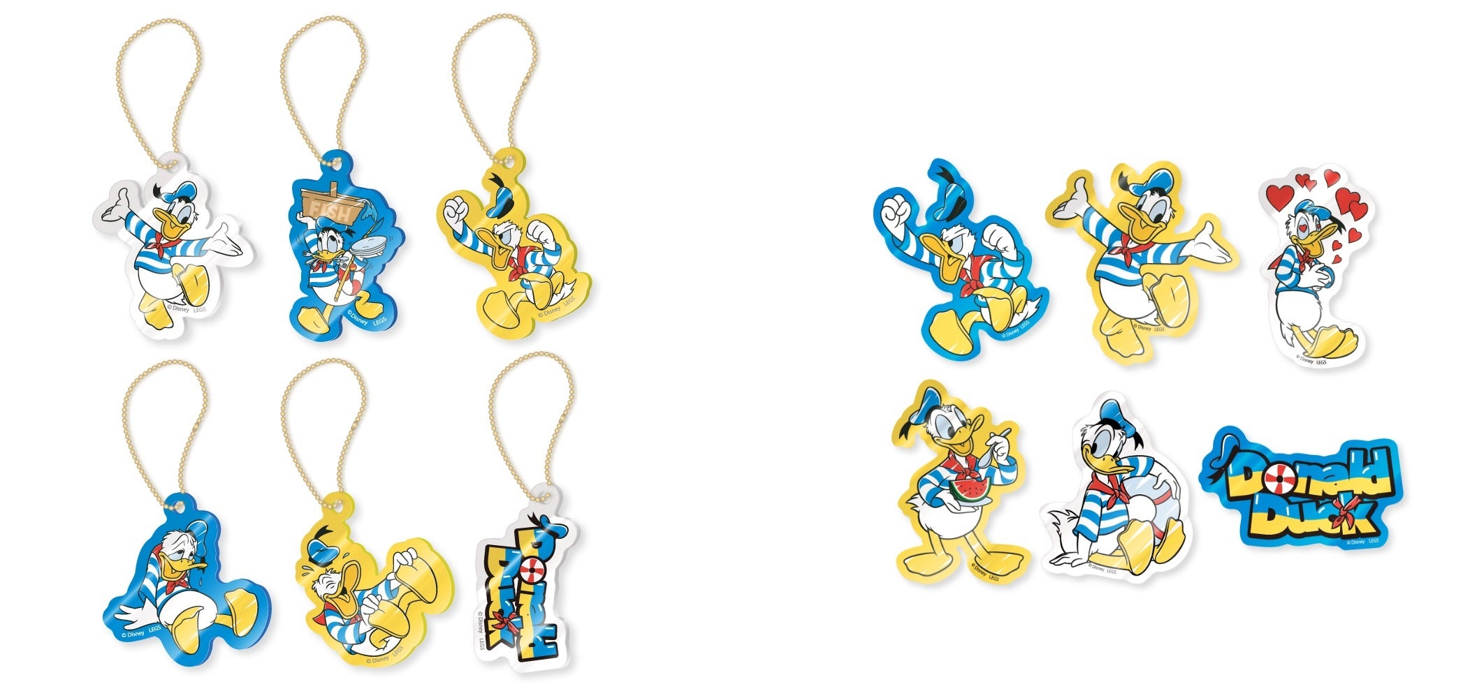 アクリルキーホルダー（ランダム6種）、アクリルステッカー（ランダム6種）