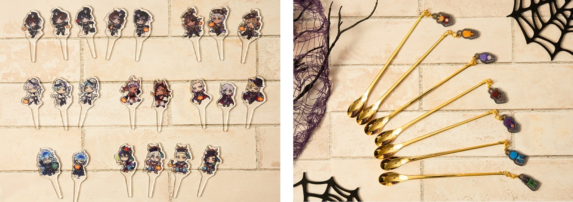 アクリルピック、チャーム付きマドラー