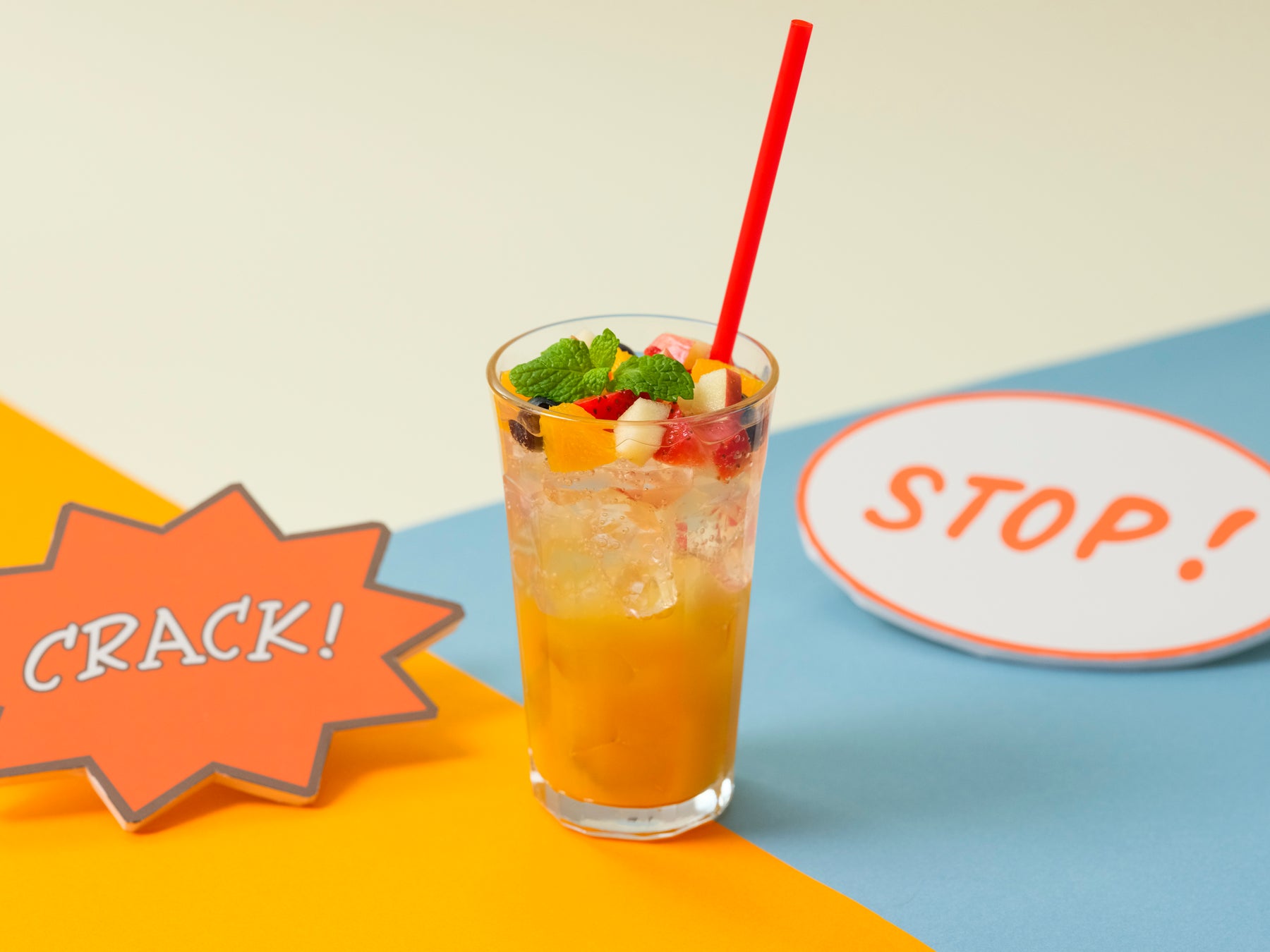 【チップとデール&ドナルド】フルーツin オレンジスカッシュ