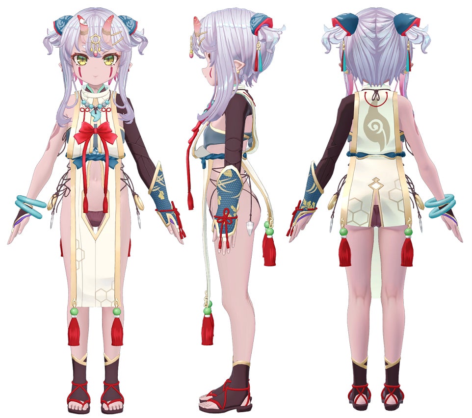 ※「神結くれは」3面図 (3Dモデル)