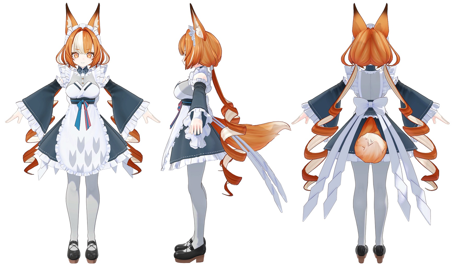 ※「御咲ライネ」3面図 （3Dモデル）