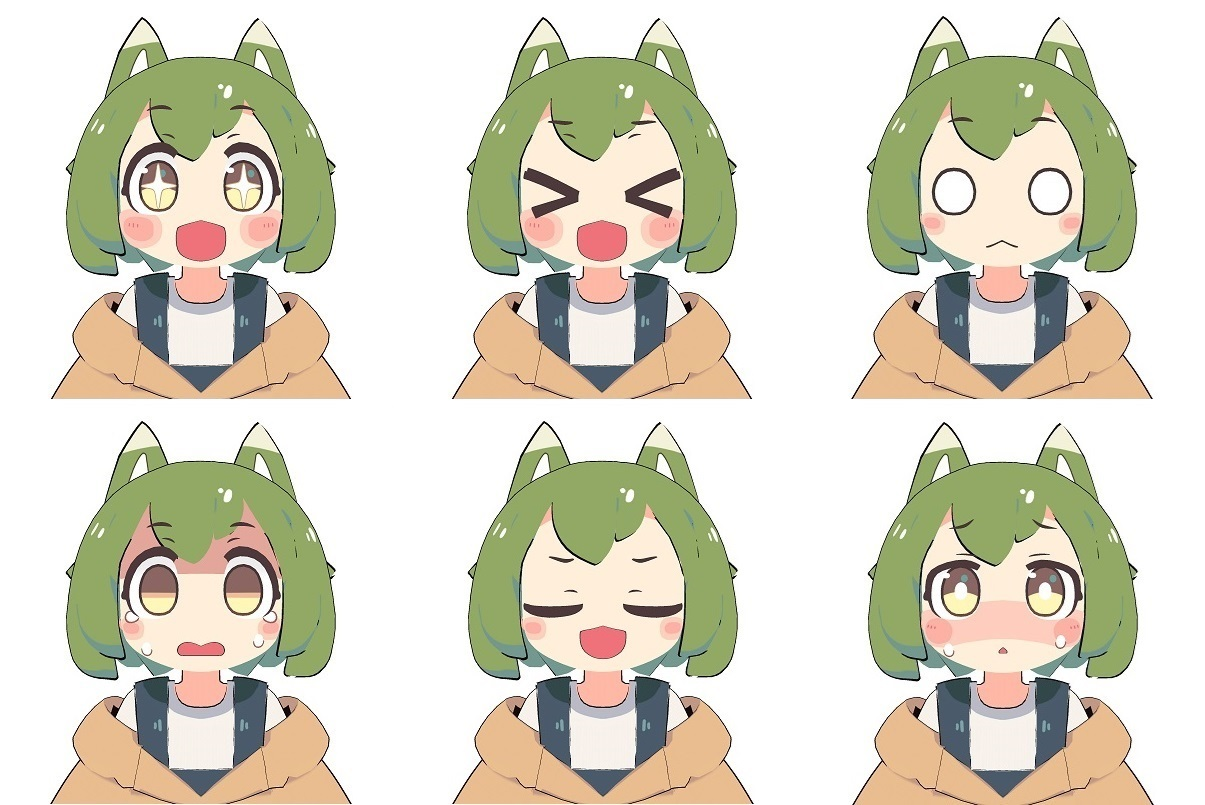 ※「まりも」表情パターンイメージ