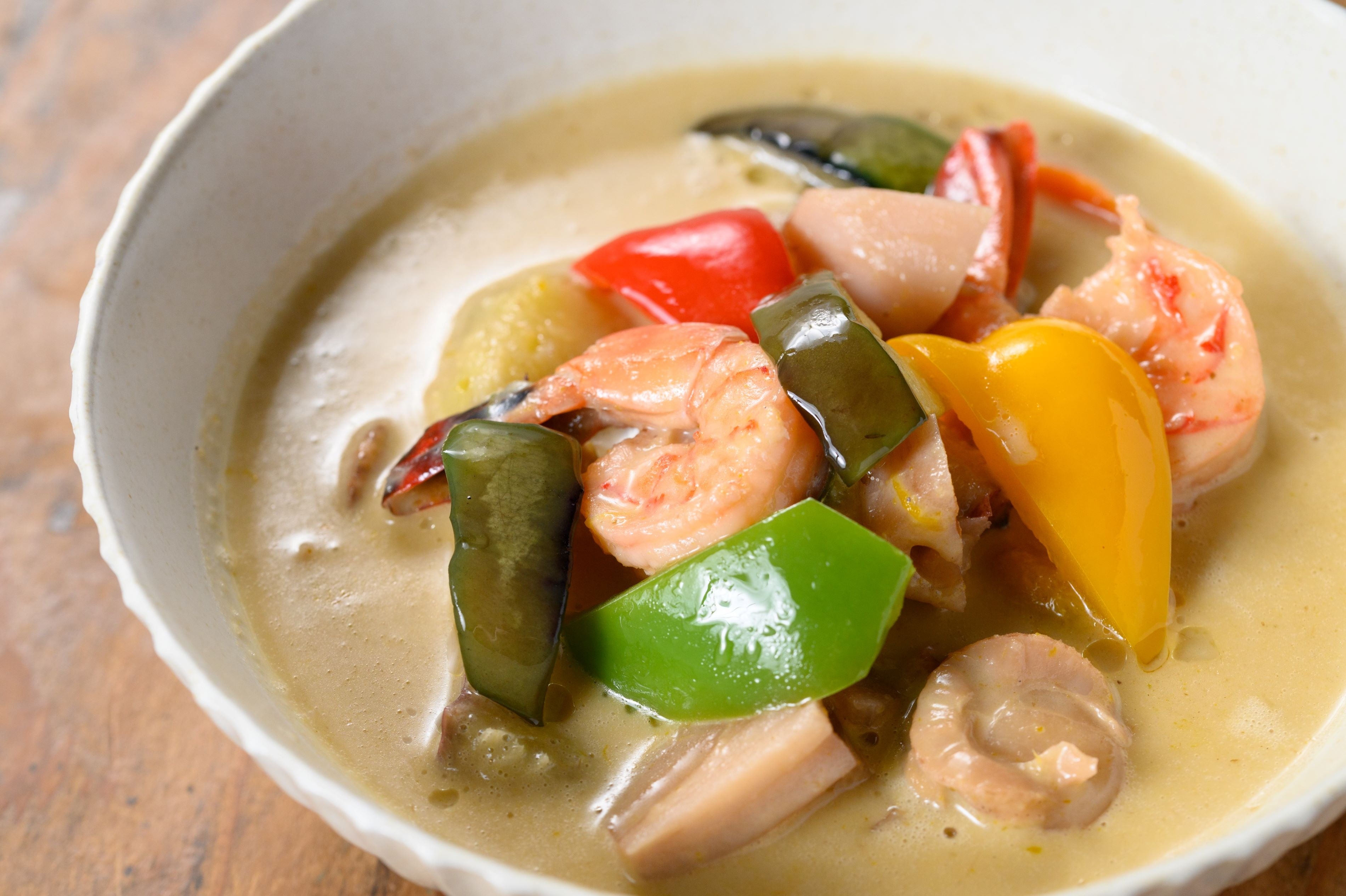 海鮮グリーンカレー