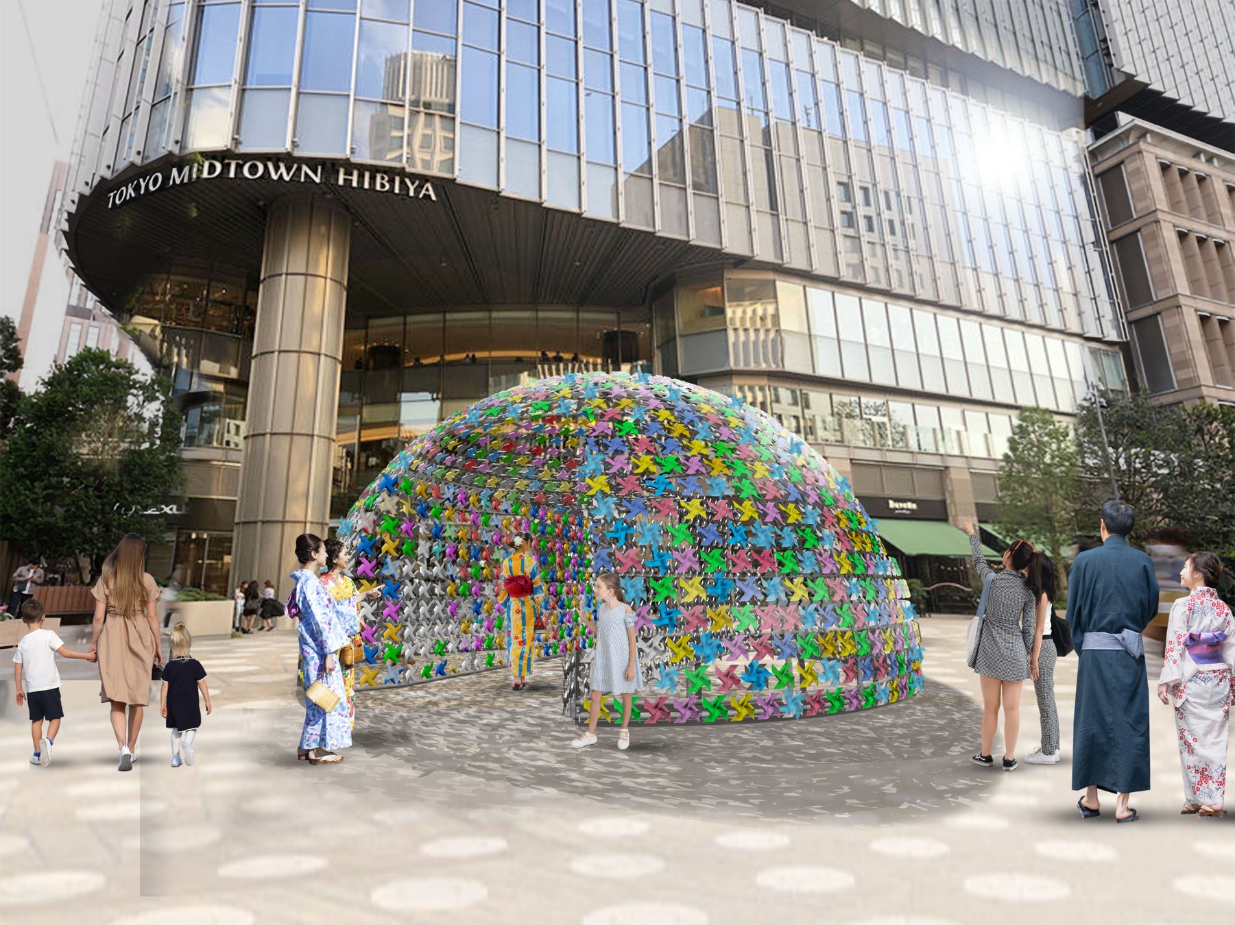 ▲「KAZAGURUMA GARDEN」日中イメージ