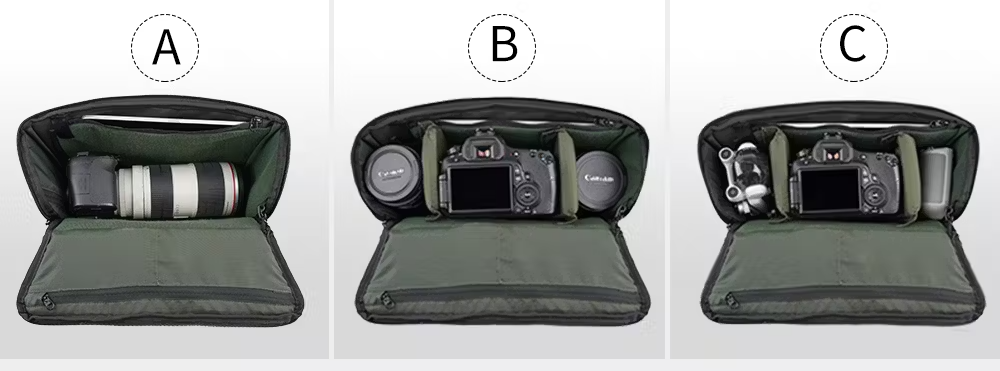 カメラ好き必見！『カメラを持ち歩きたくなる【仕切り板を自在に調整