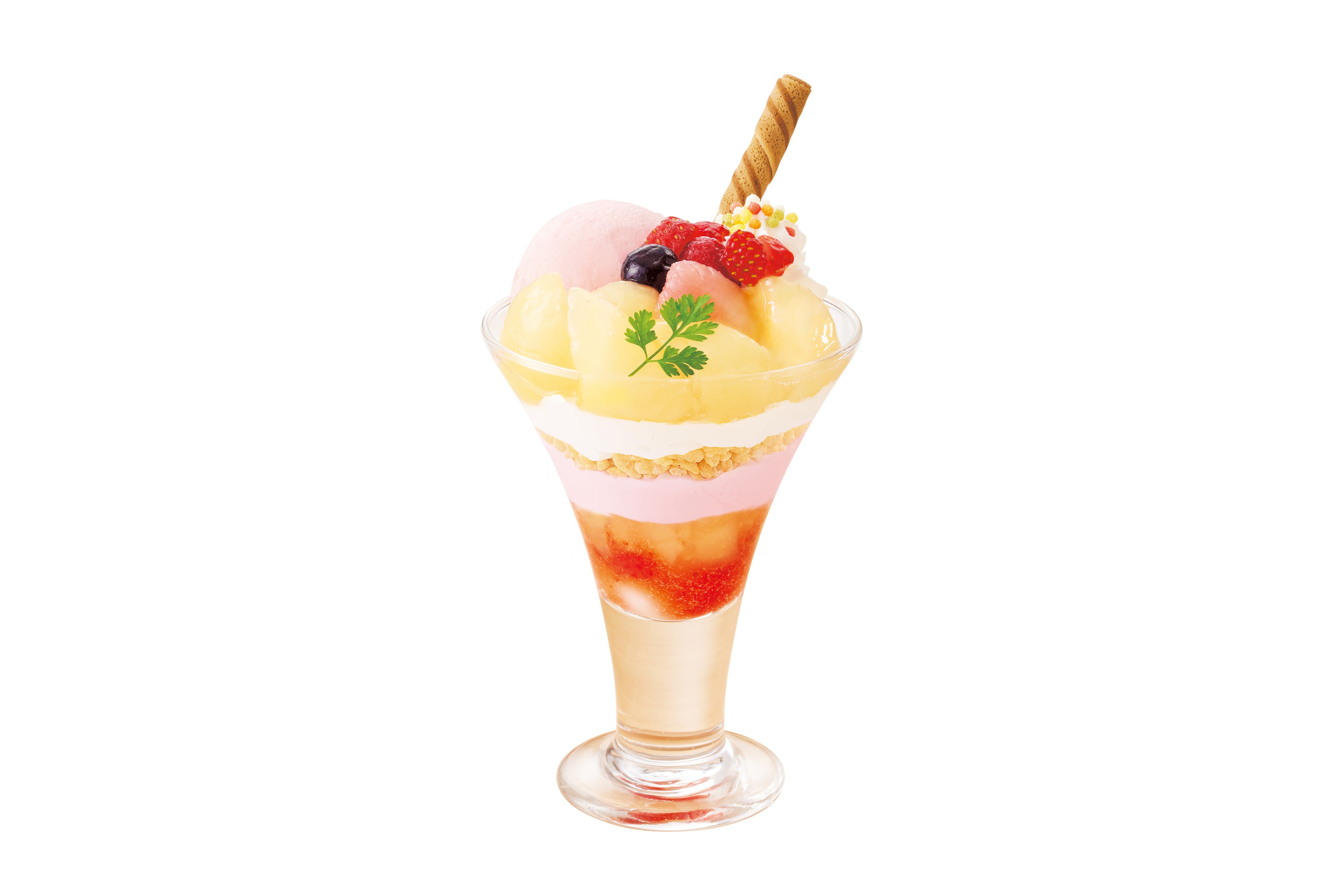 ふわとろ白桃パフェ　　８７８円