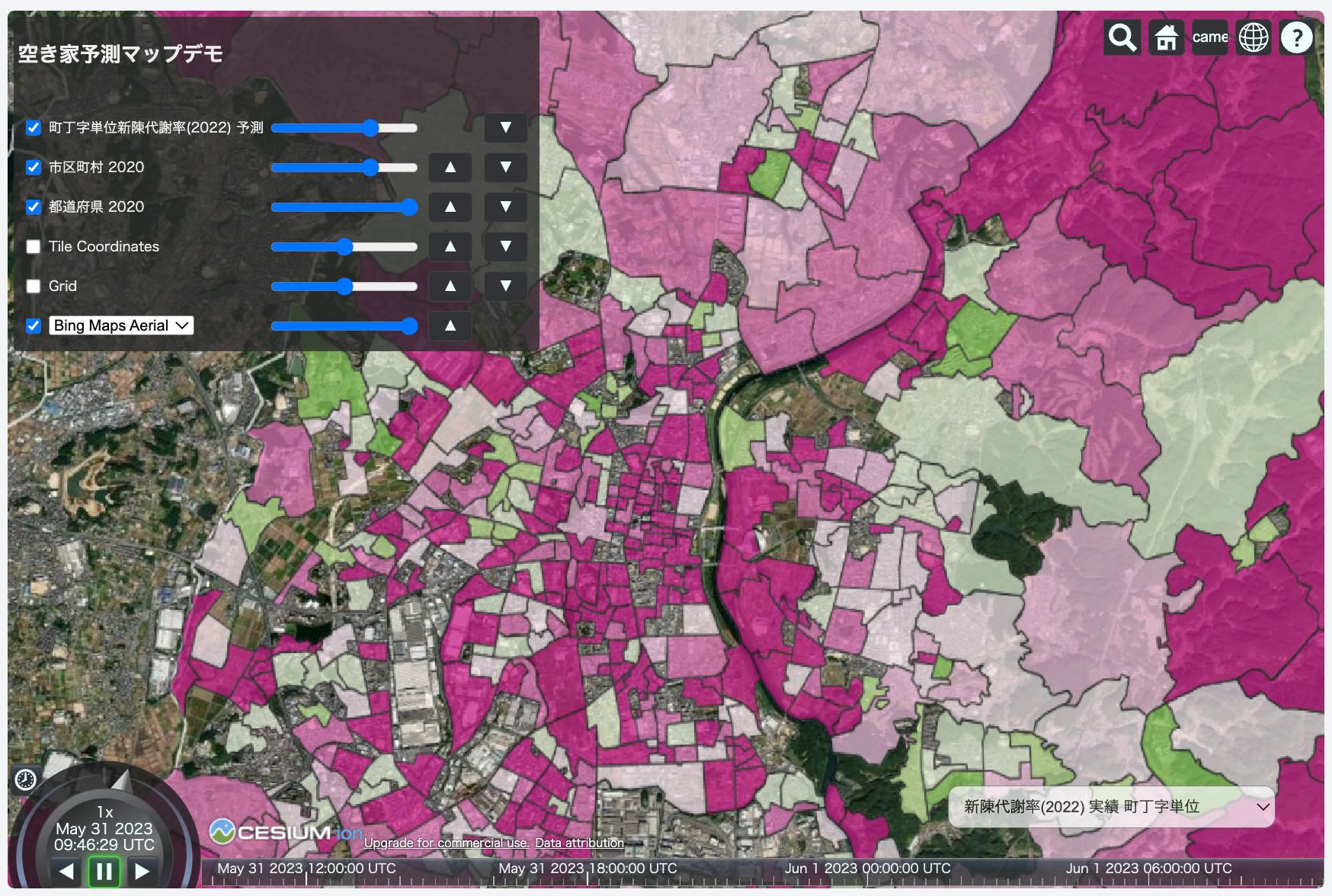 地域別新陳代謝率