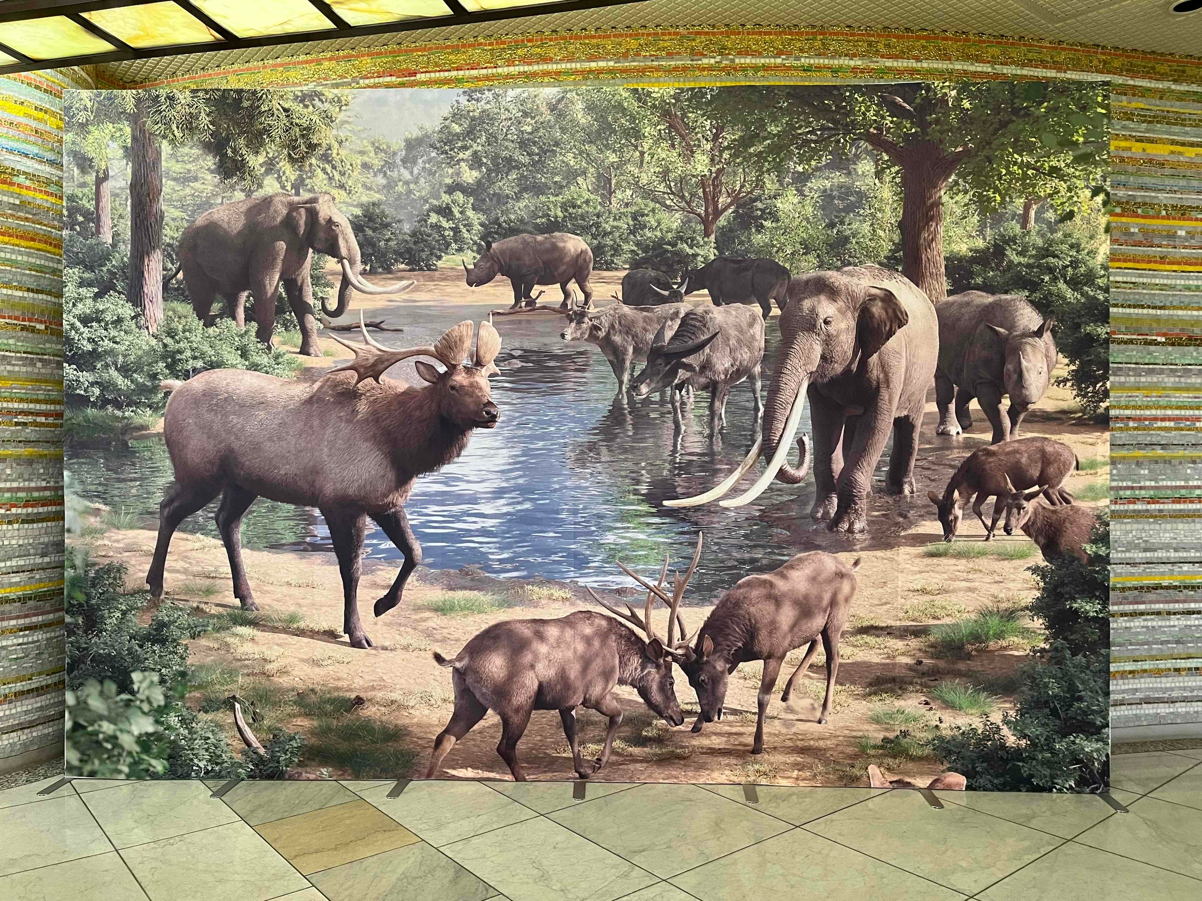 チバニアン期の景観復元画（陸）