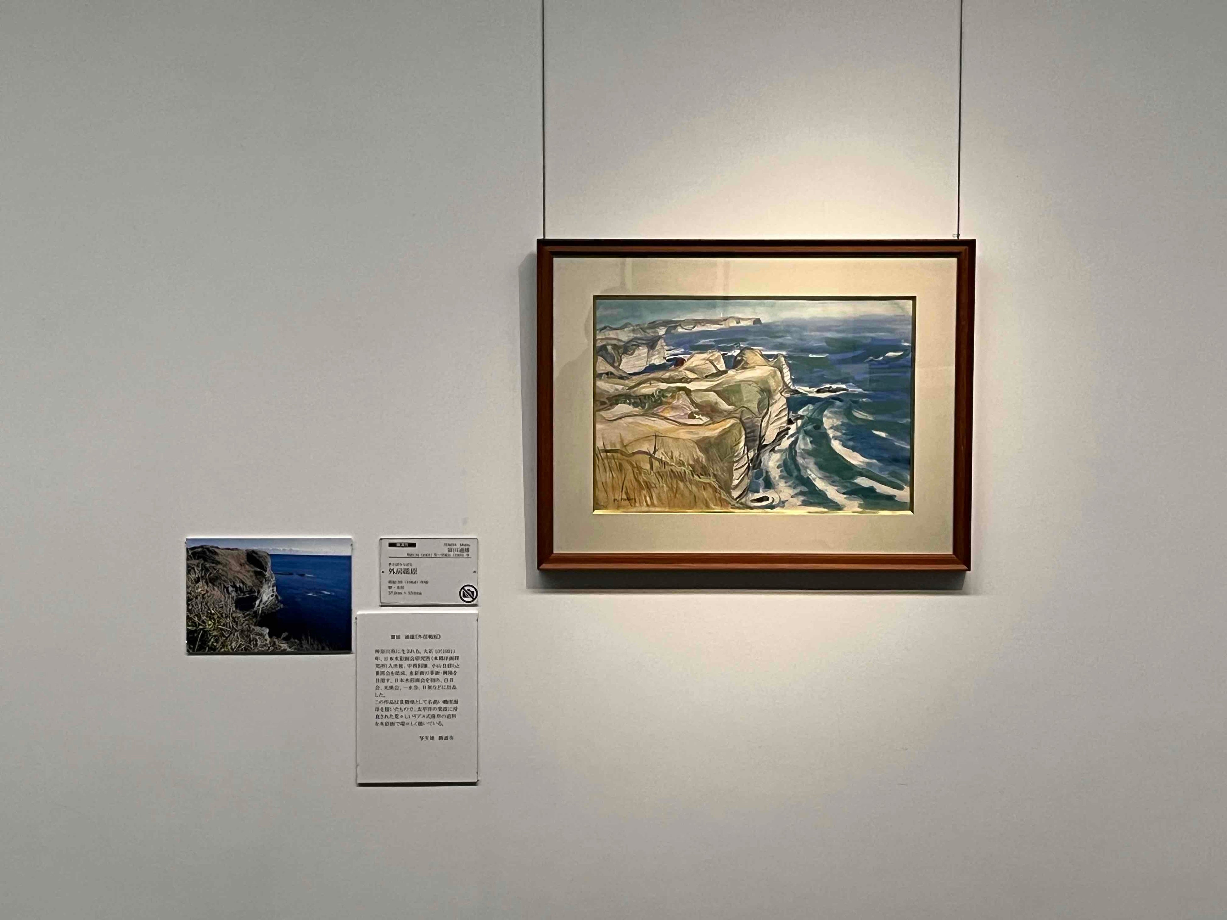 富田通雄《外房鵜原》（展示）