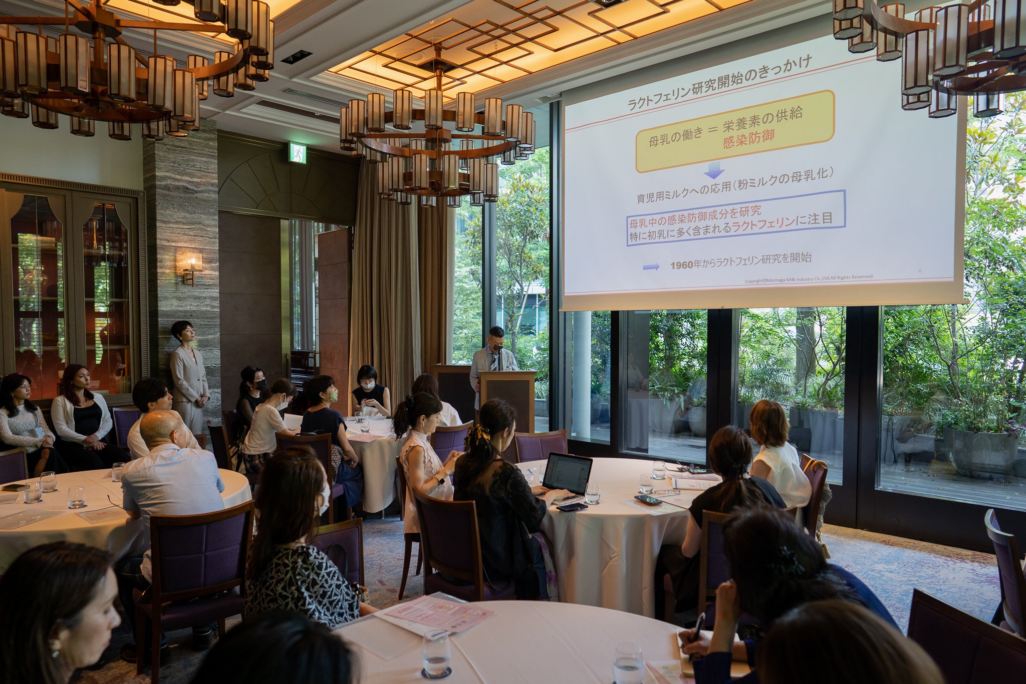 ラクトフェリン提供メーカー　森永乳業のプレゼンテーション