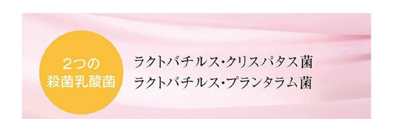 2つの殺菌乳酸菌