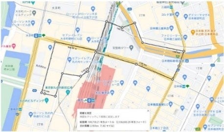 東京：過去開催ルート（約2.9km）