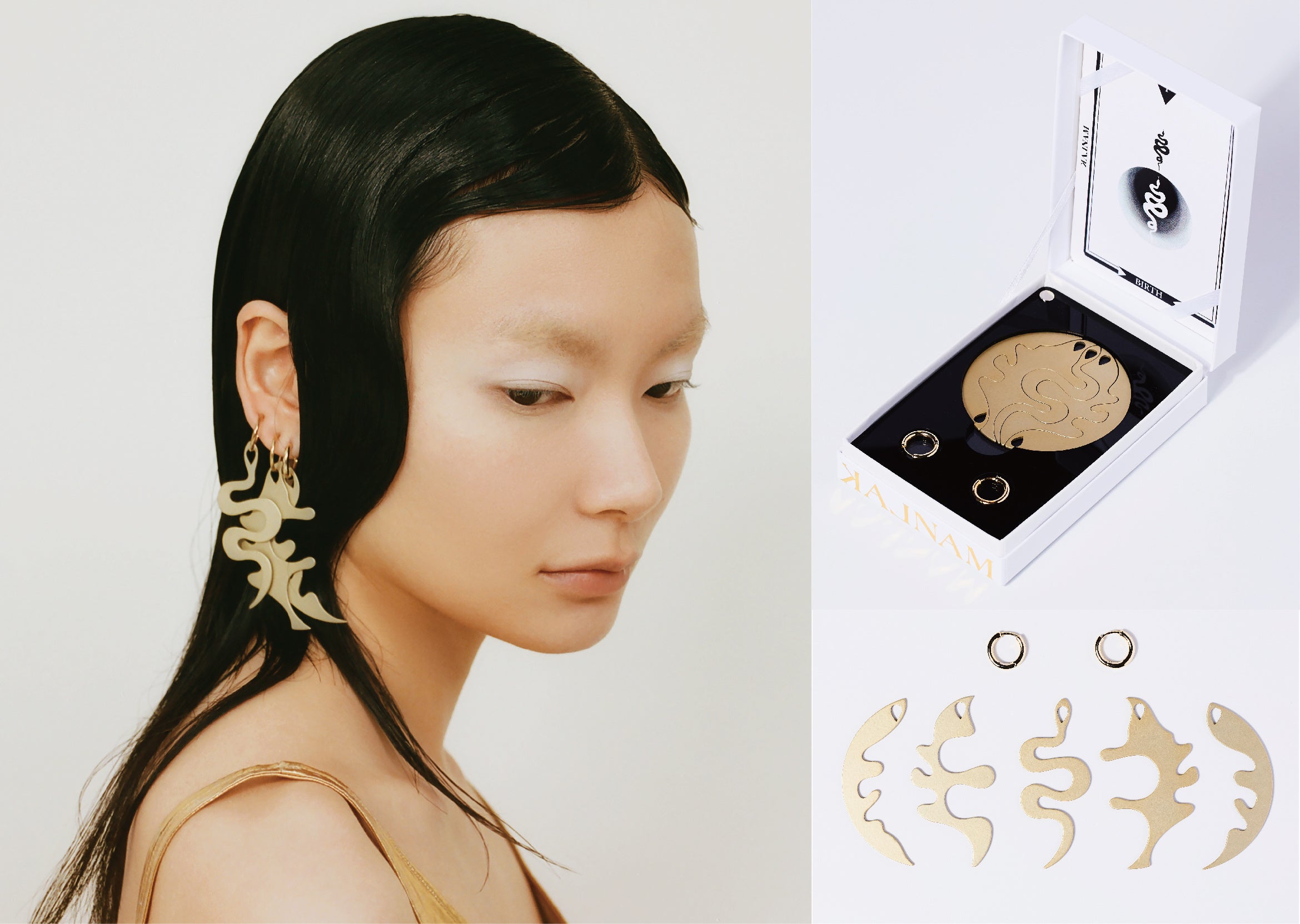 CARDS&nbsp; ピアス（飾りパーツ５個＋リングピアス１ペアのセット）27,500円（税込）