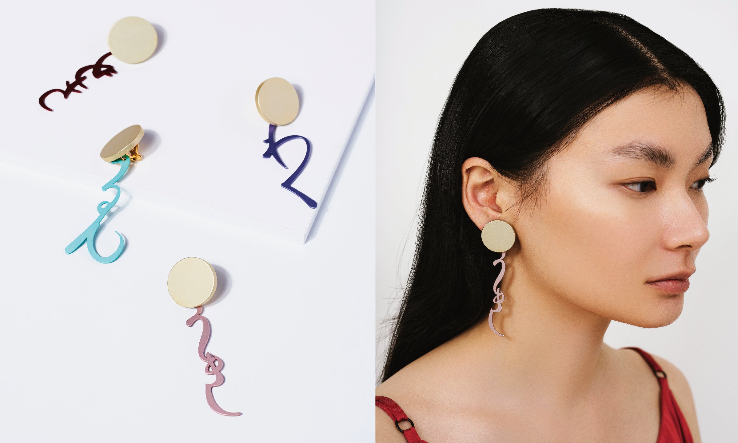 LETTERS&nbsp; イヤリング　[うきうき] [わくわく] [どきどき] [るんんるん]&nbsp; 各16,500円（税込）