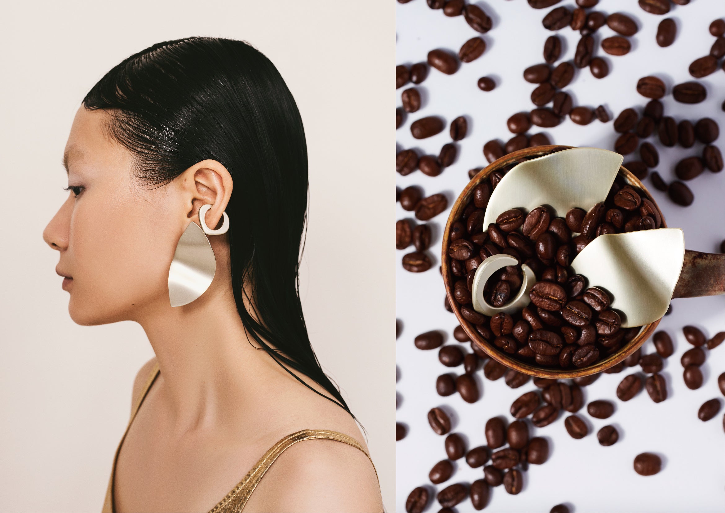 COFFEE 　イヤリング 16,500円 (税込）&nbsp; イヤーカフ 7,700円 (税込)