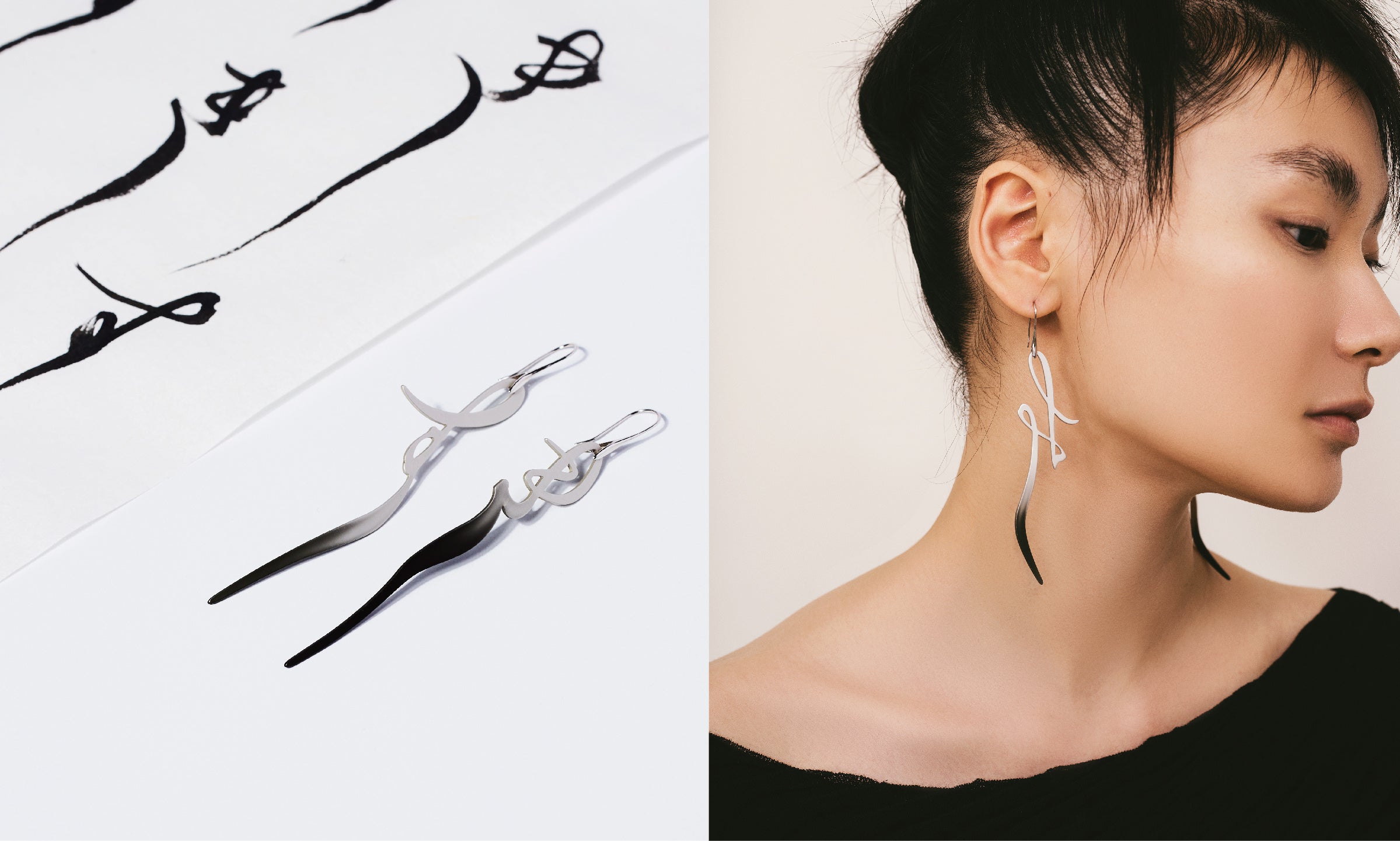 LETTERS ピアス　[すき]&nbsp; [みみ]&nbsp; &nbsp;各16,500円 (税込）