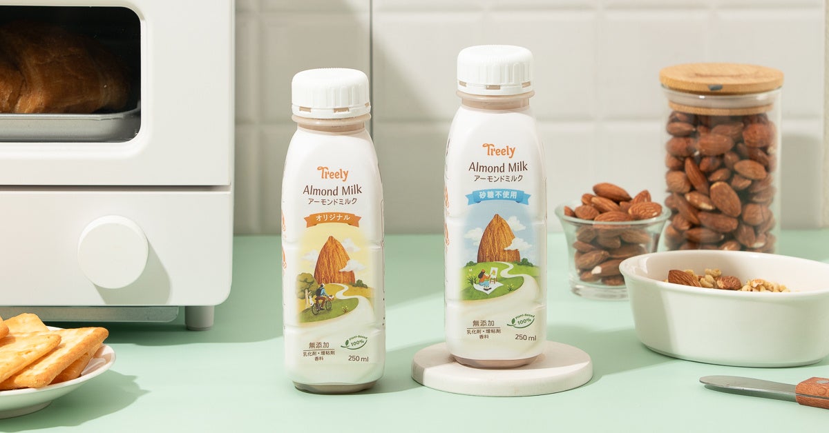 Treely アーモンドミルク オリジナル 250ml ／ Treely アーモンドミルク 砂糖不使用 250ml