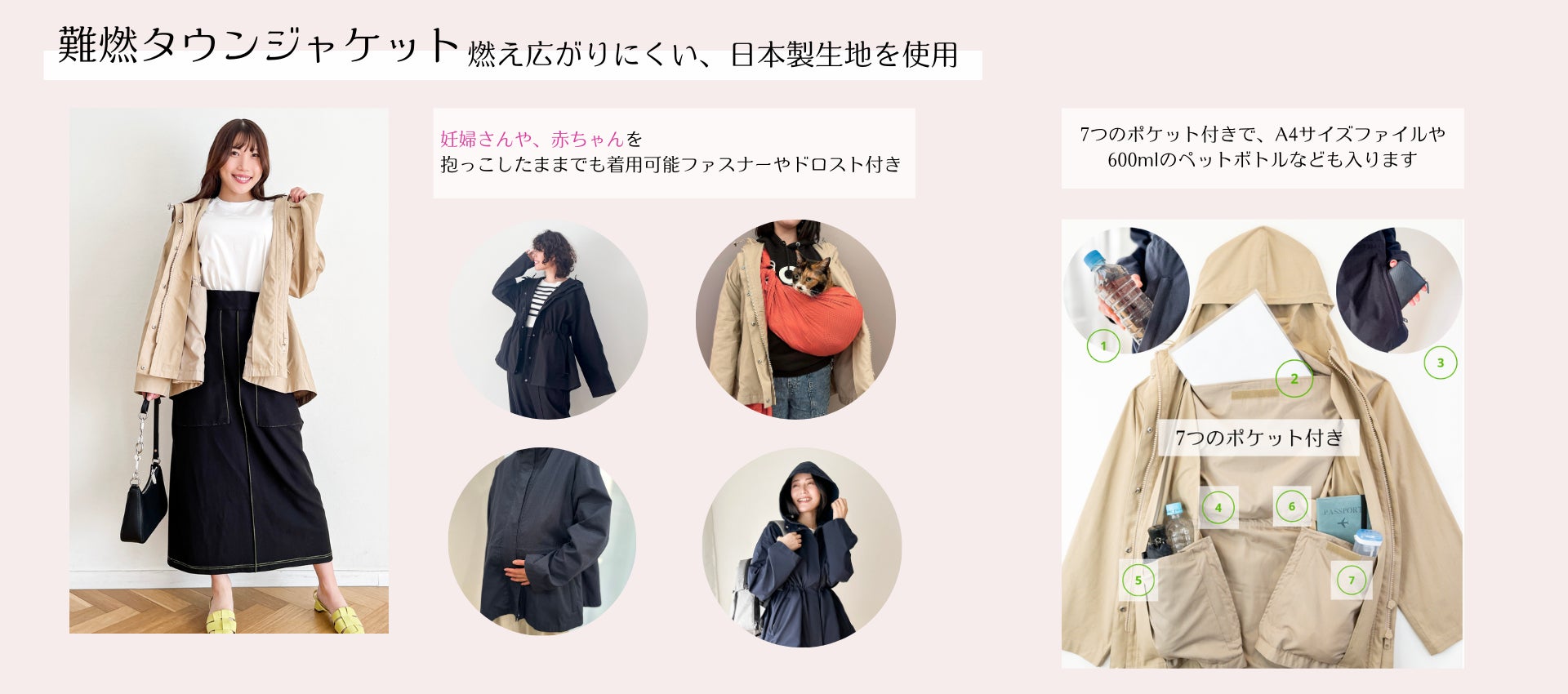 燃え広がりにくく、7つもポケットがついた難燃タウンジャケットが新 燃え広がりにくく、7つもポケットがついた難燃タウンジャケットが新