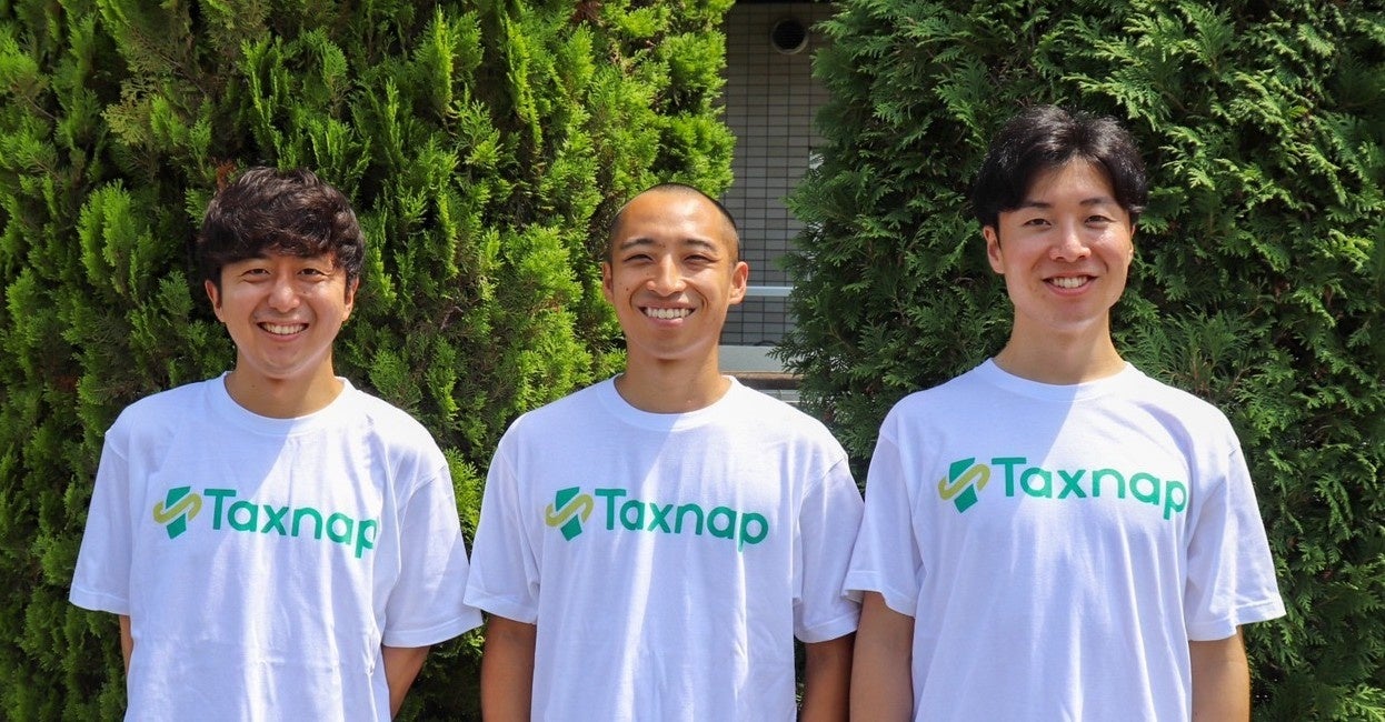 左からCTO金丸、CEO田中、エンジニア功刀