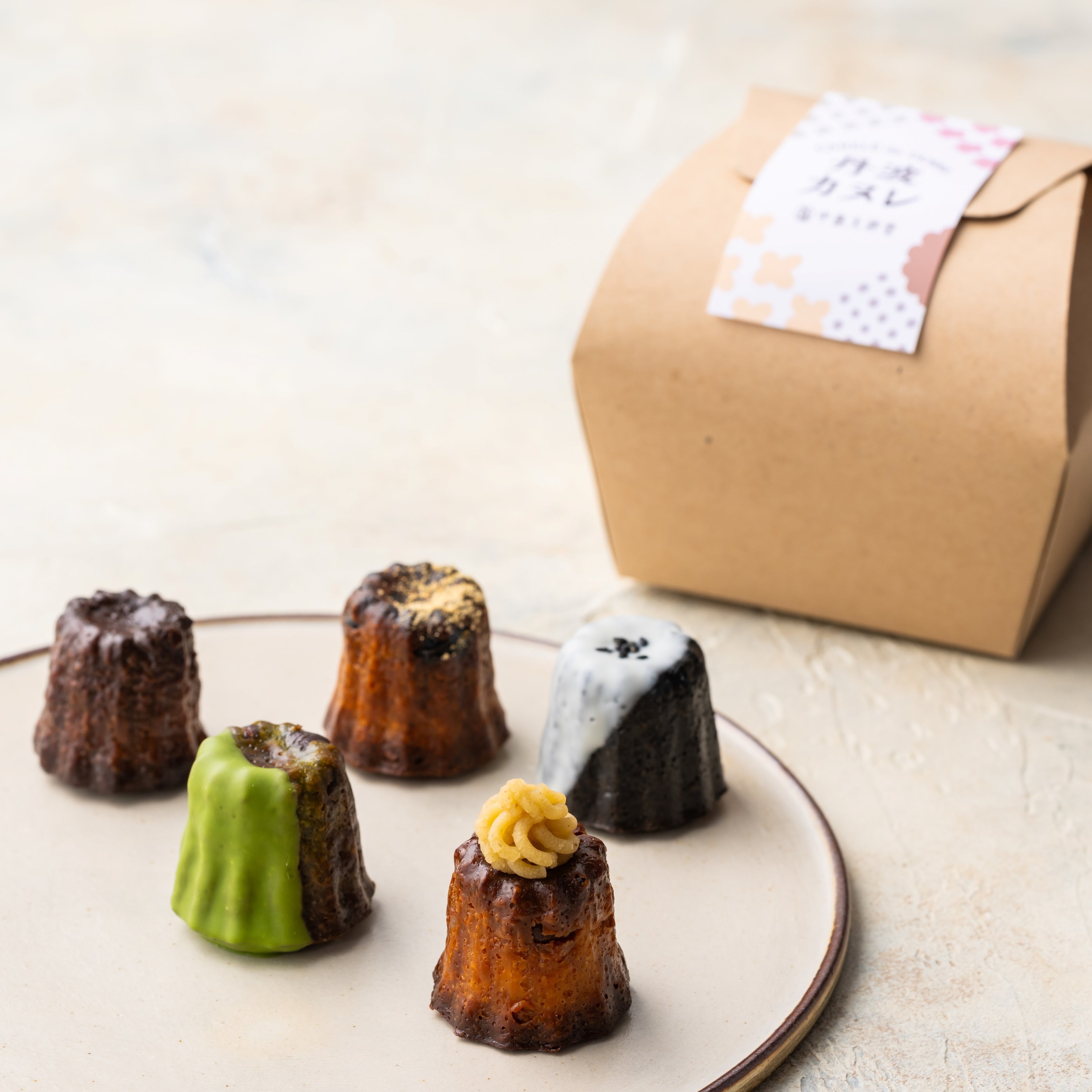 淀屋橋店限定の「丹波カヌレ」の5個入（各1種）