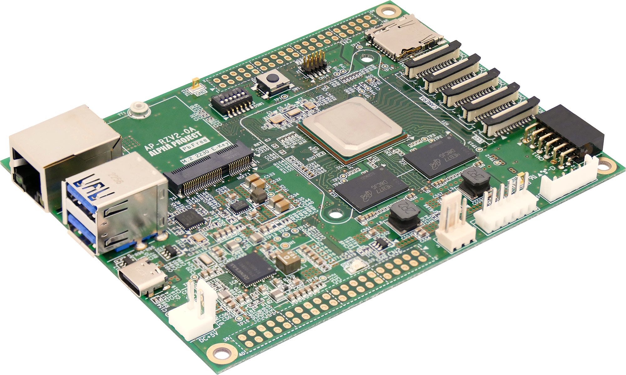 強力なAI処理機能を搭載の組込みボードコンピュータ「AP-RZV2-0A」を 強力なAI処理機能を搭載の組込みボードコンピュータ「AP-RZV2-0A」を