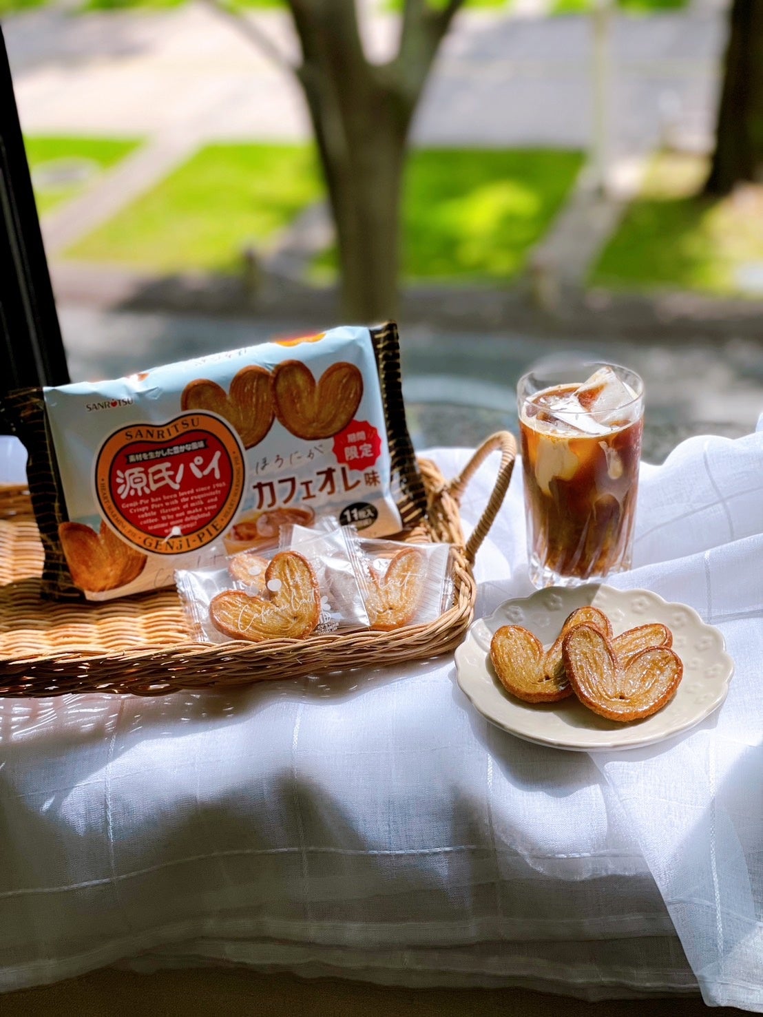 パイプのフレーバーお好きな味選んてください!1個50g コーヒー国内消費増加を背景に 夏向け「源氏パイ ほろにがカフェオレ味