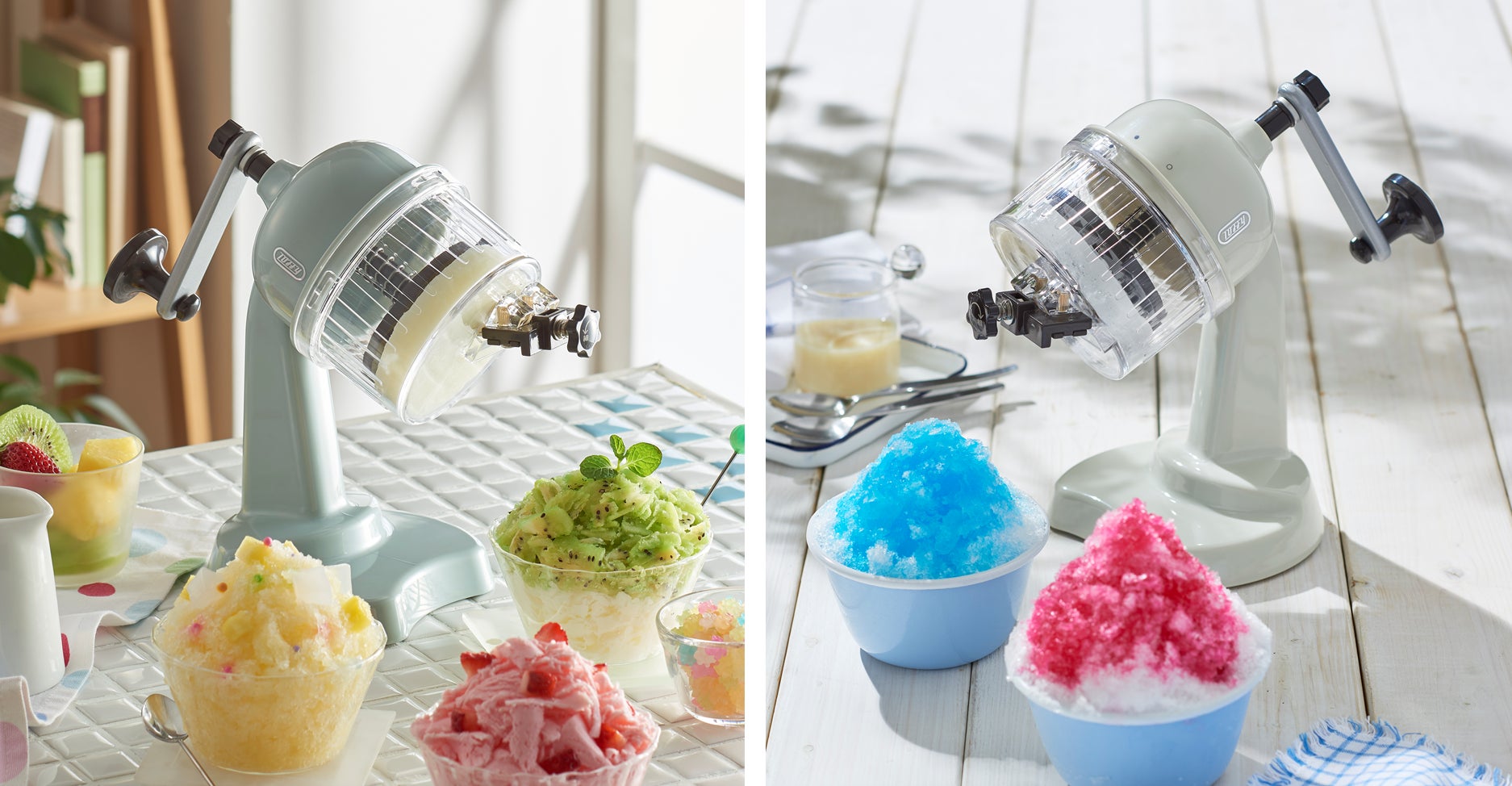 お子さまから大人まで楽しめる手動タイプのレトロなかき氷器「Toffy お子さまから大人まで楽しめる手動タイプのレトロなかき氷器「Toffy