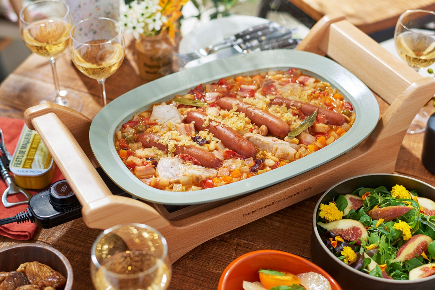 ソーセージのカスレ