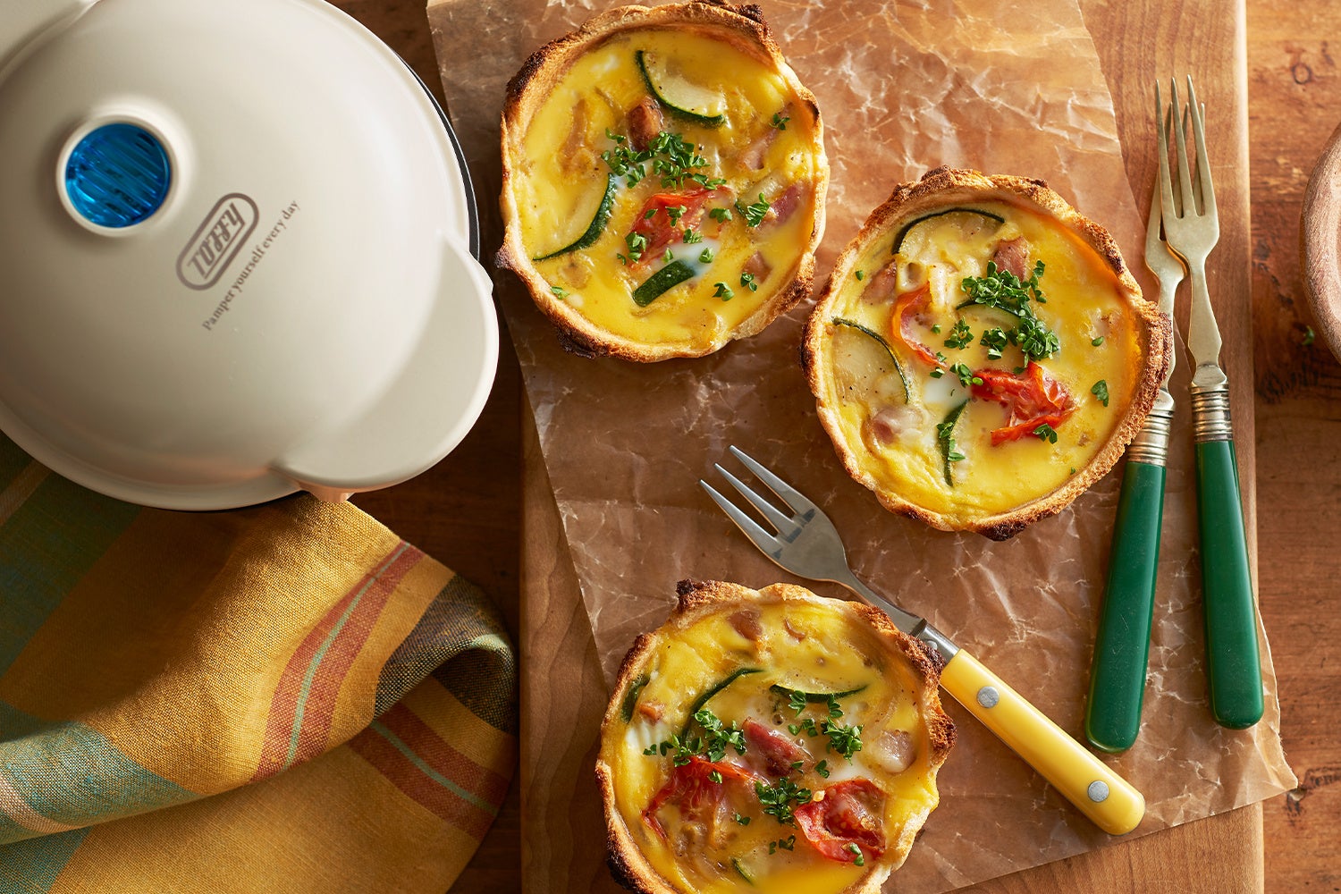 食パン皿のキッシュ