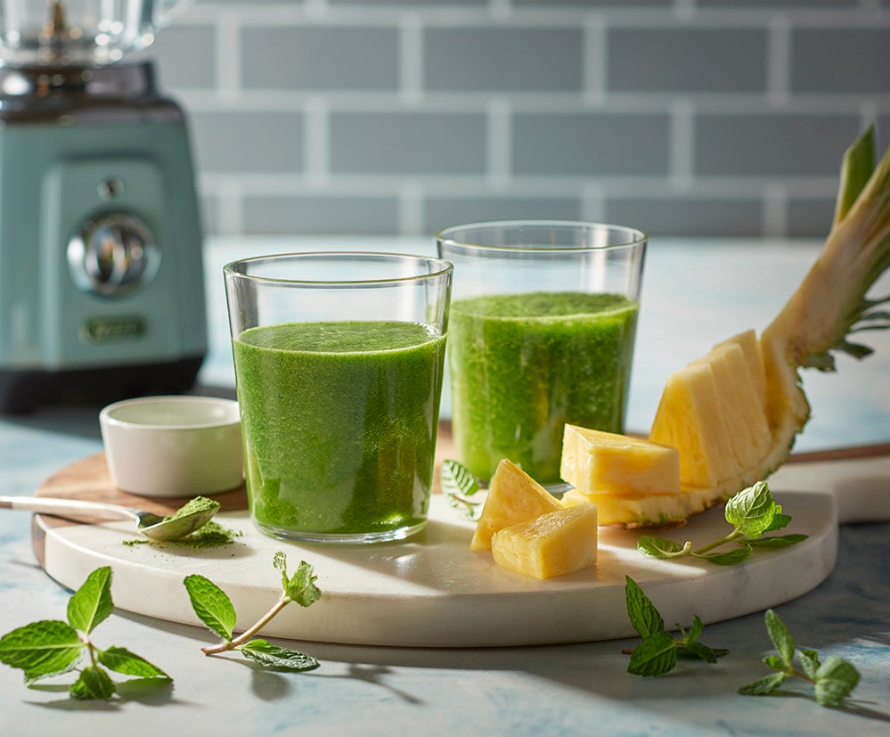 抹茶パイナップルスムージー